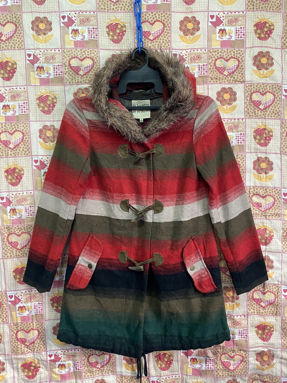 If Six Was Nine × Japanese Brand × Le Grande Bleu (L.G.B.) Japanese Colourful Design Jacket Mohair Fur Hodie Size US S / EU 44-46 / 1 - 1 Thumbnail