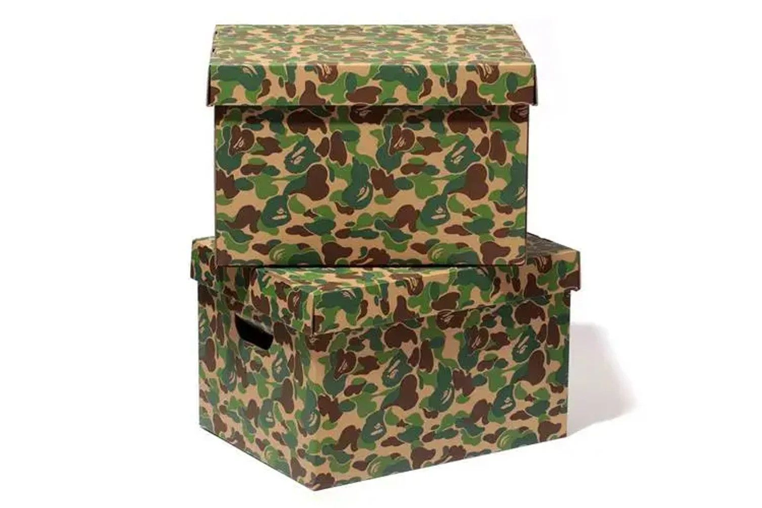 image of Bape Abc Camo Green Storage Box, Men's