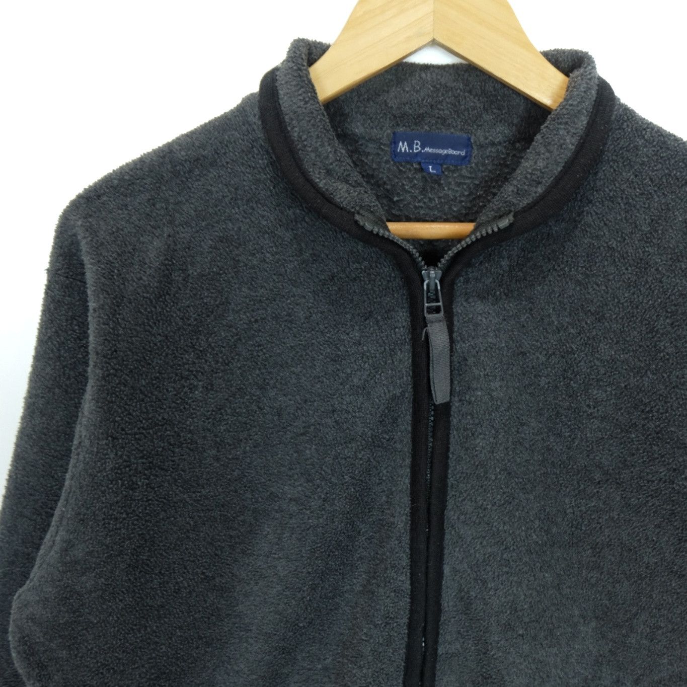 Japanese Brand MB MESSAGE BOARD Fleece Jacket Size US L / EU 52-54 / 3 - 3 Thumbnail