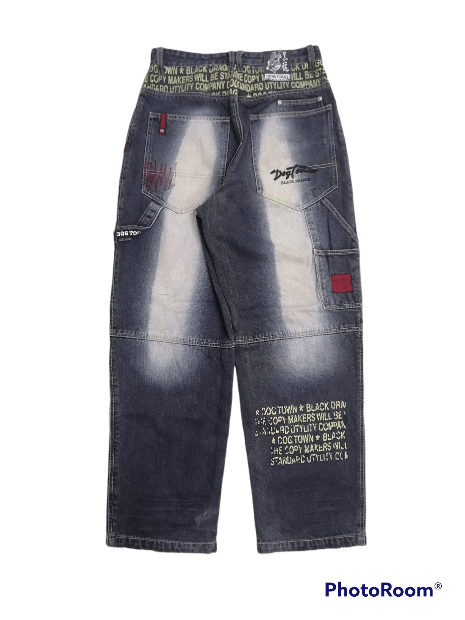 Dogtown Hip Hop Skateboards🛹❗Dogtown Black Dragon Baggy Denim Pants Size US 30 / EU 46 - 6 Thumbnail