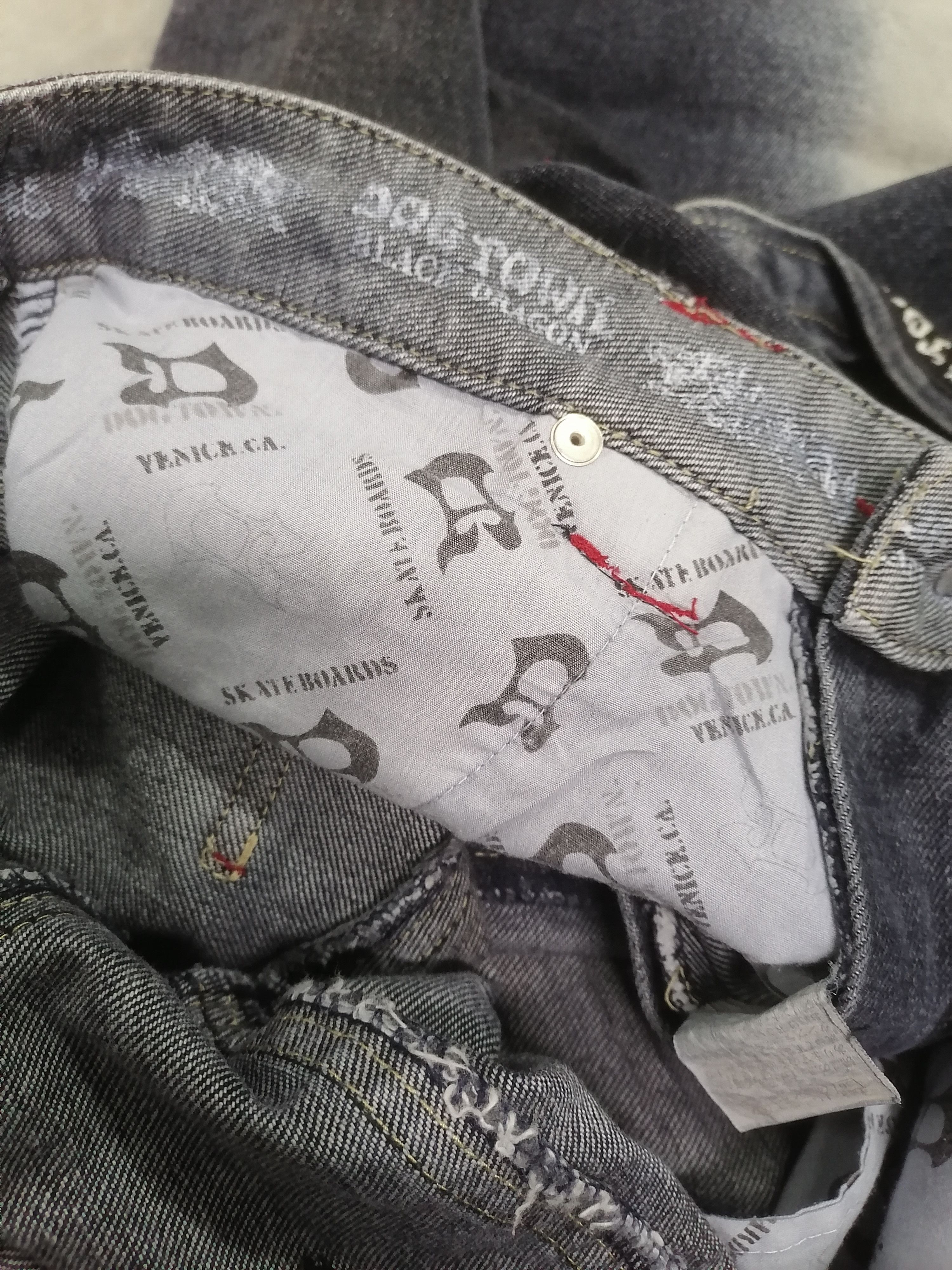 Dogtown Hip Hop Skateboards🛹❗Dogtown Black Dragon Baggy Denim Pants Size US 30 / EU 46 - 10 Thumbnail