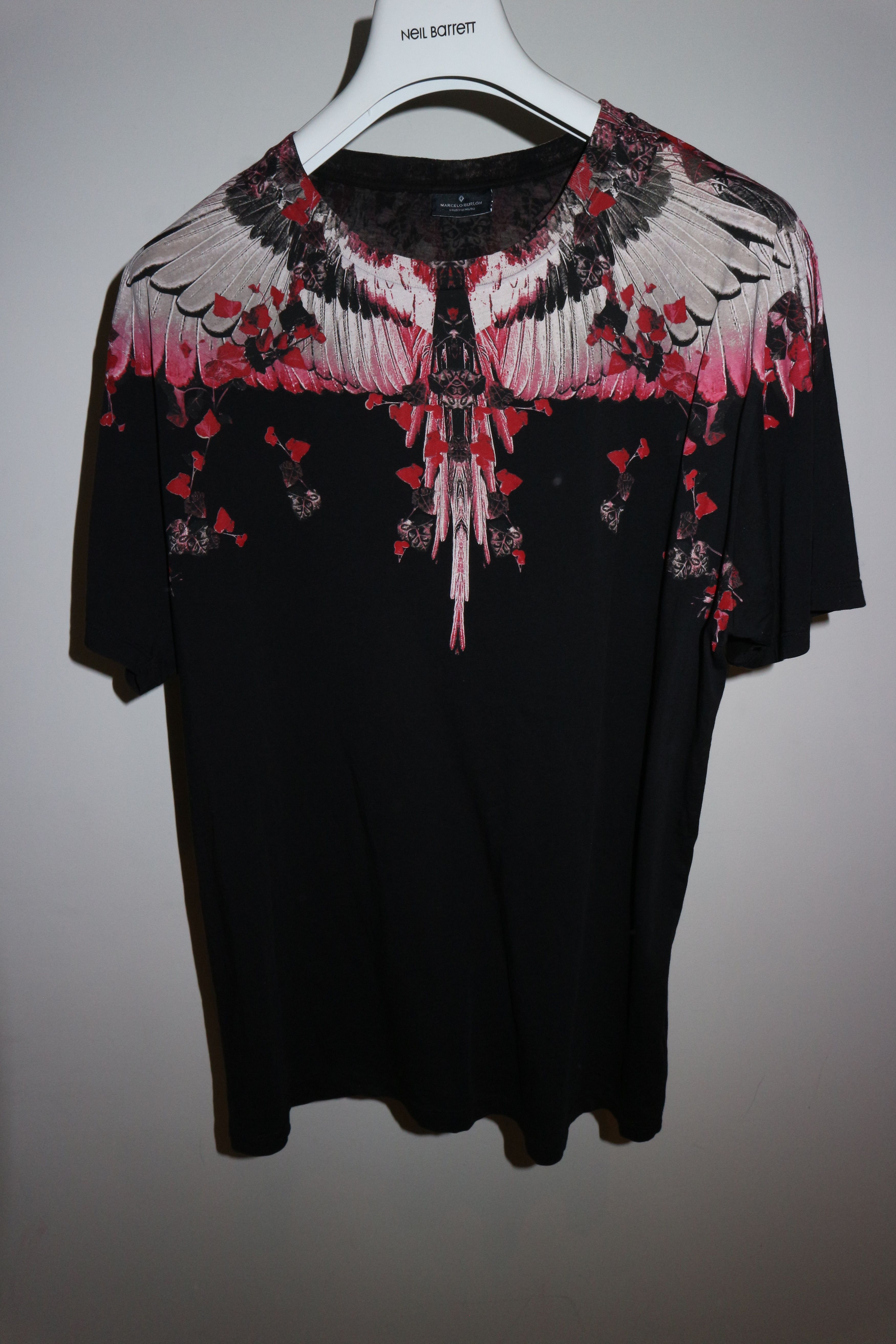 Marcelo Burlon Alas print tshirt Size US S / EU 44-46 / 1 - 1 Thumbnail