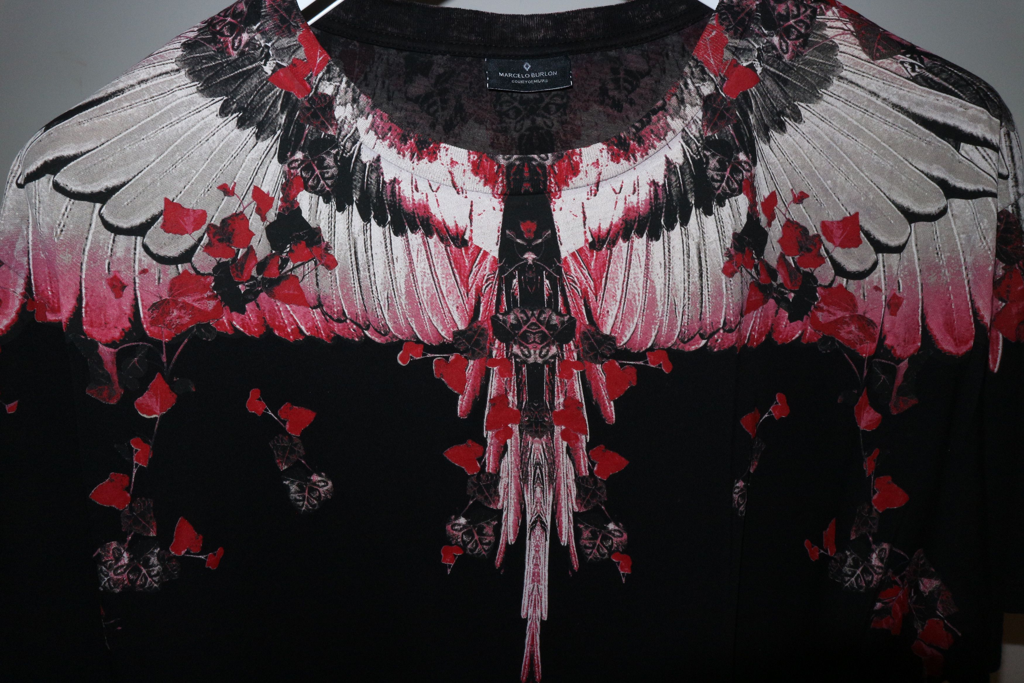 Marcelo Burlon Alas print tshirt Size US S / EU 44-46 / 1 - 5 Thumbnail