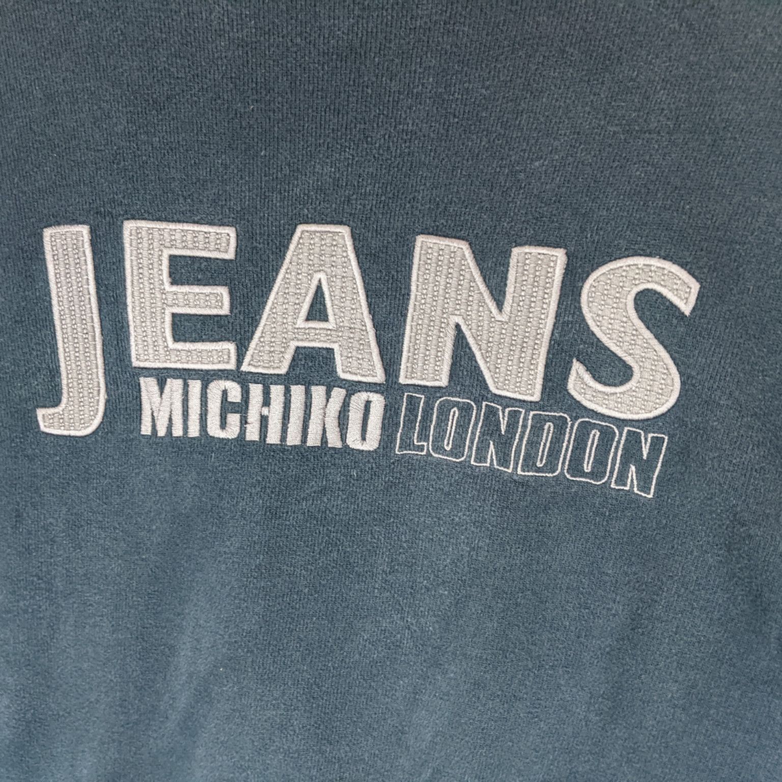 Michiko Koshino London MICHIKO LONDON Jeans Big Logo Spell Out Jumper Sweatshirt Size US L / EU 52-54 / 3 - 5 Thumbnail