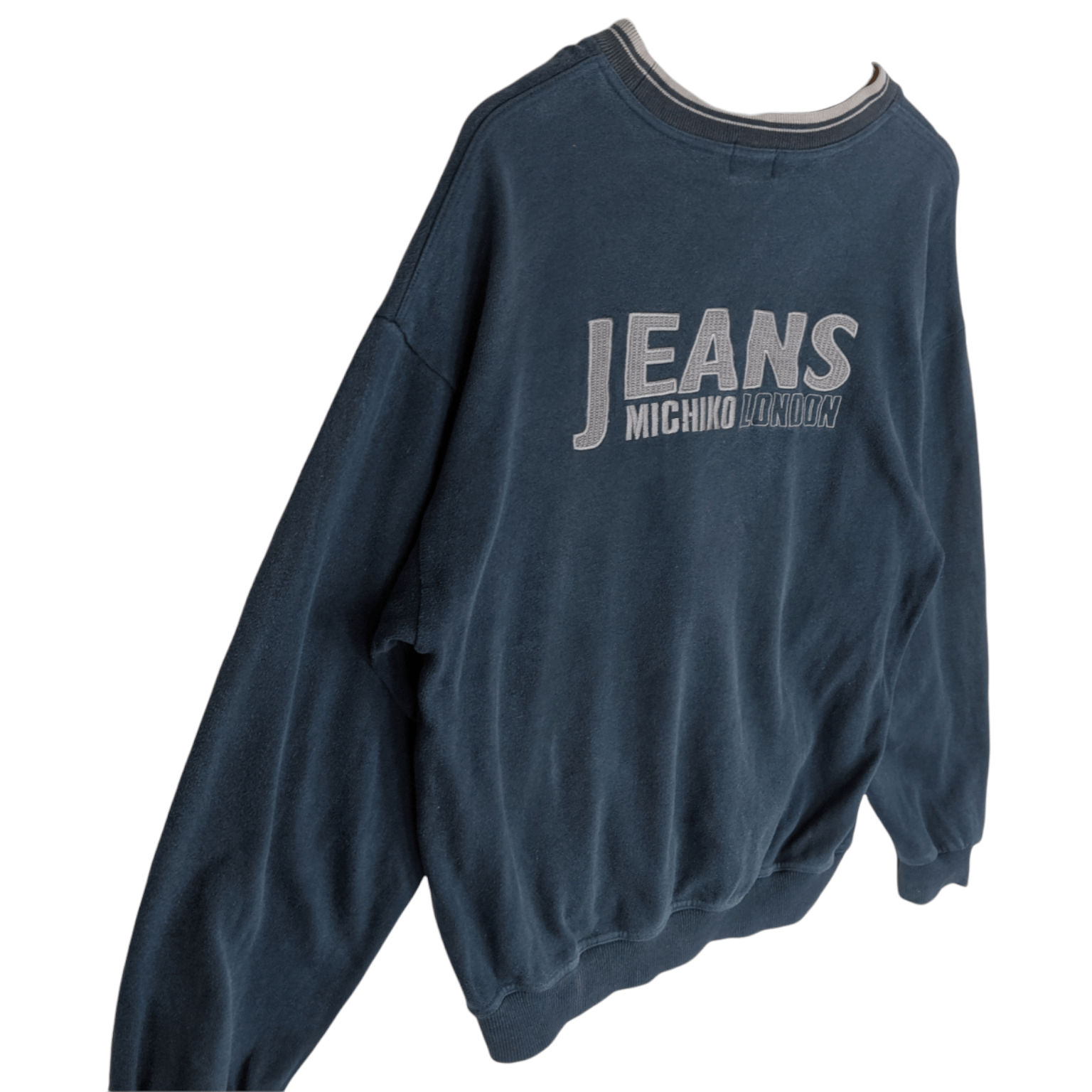 Michiko Koshino London MICHIKO LONDON Jeans Big Logo Spell Out Jumper Sweatshirt Size US L / EU 52-54 / 3 - 3 Thumbnail