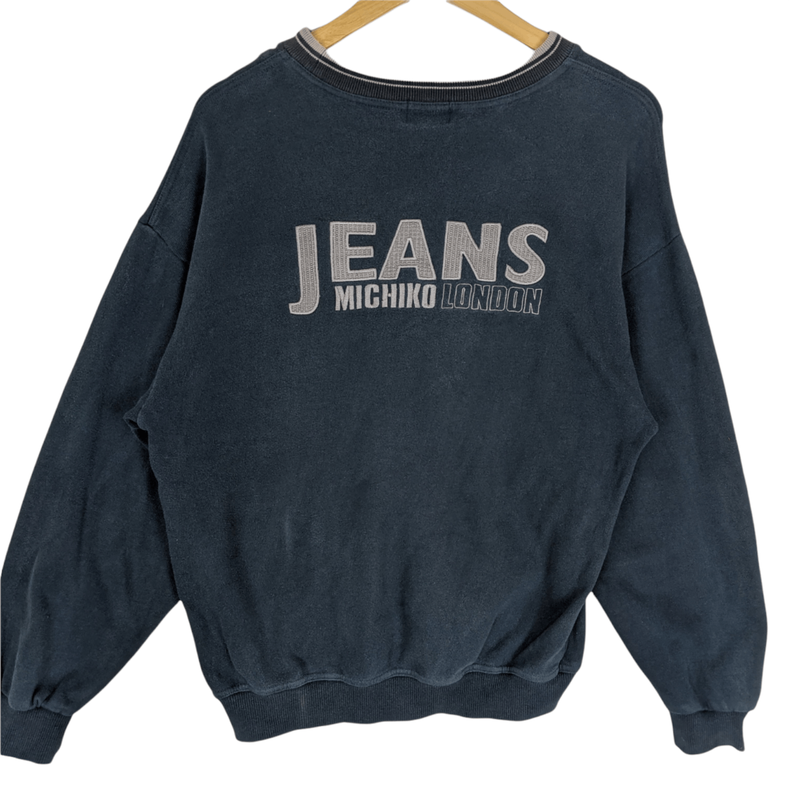 Michiko Koshino London MICHIKO LONDON Jeans Big Logo Spell Out Jumper Sweatshirt Size US L / EU 52-54 / 3 - 2 Thumbnail
