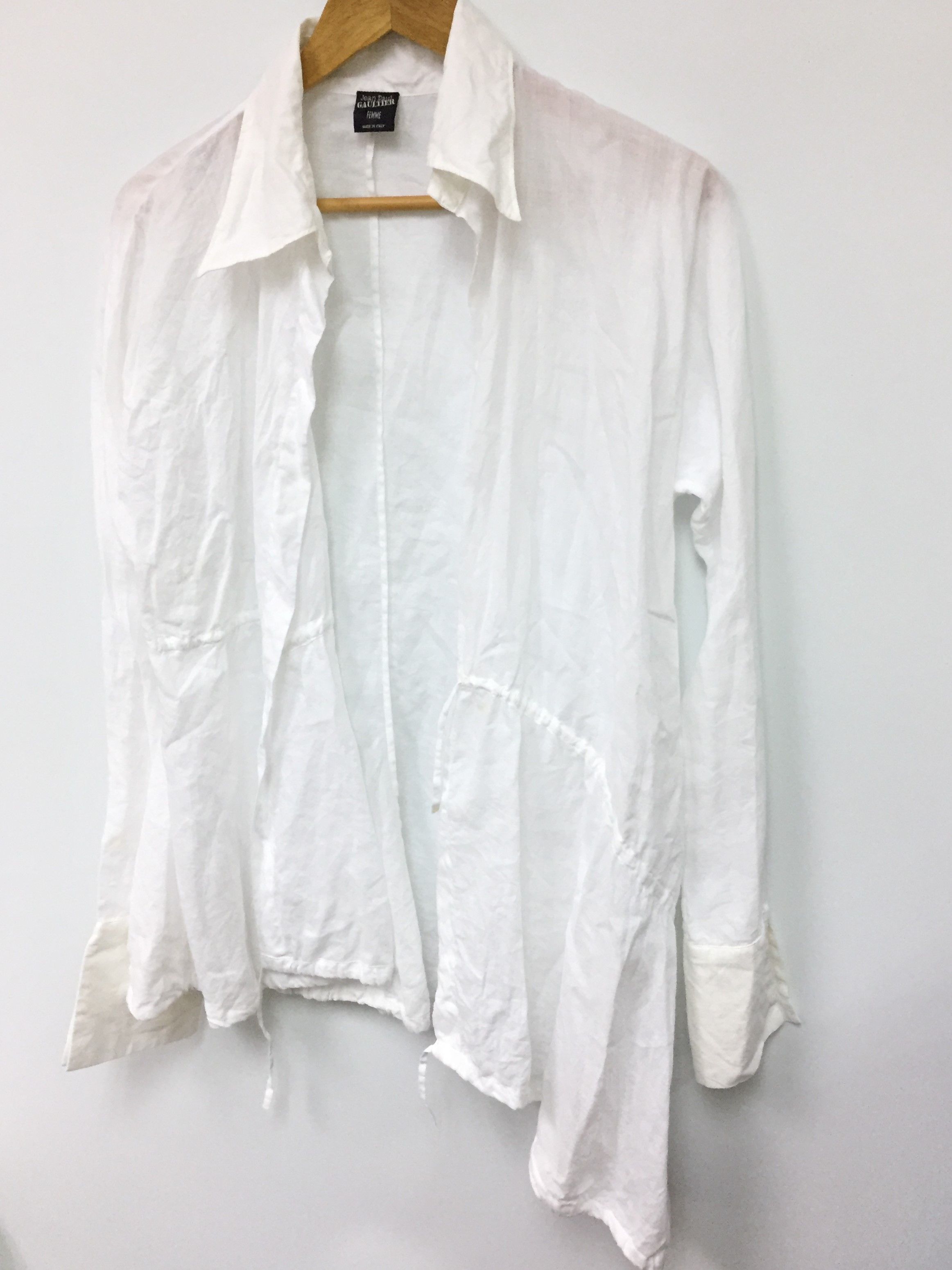 Jean Paul Gaultier 100% bamboo No Button Overshirt Size M / US 6-8 / IT 42-44 - 1 Thumbnail