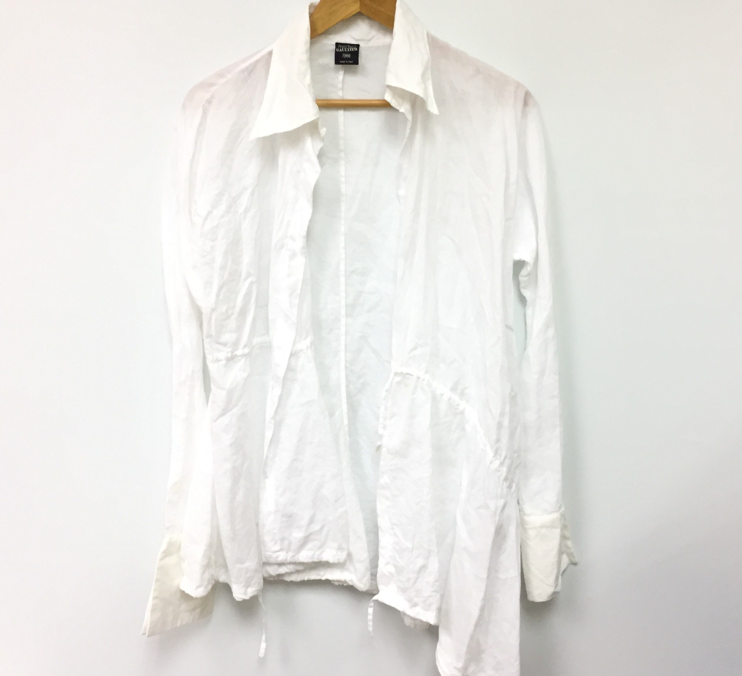 Jean Paul Gaultier 100% bamboo No Button Overshirt Size M / US 6-8 / IT 42-44 - 2 Thumbnail