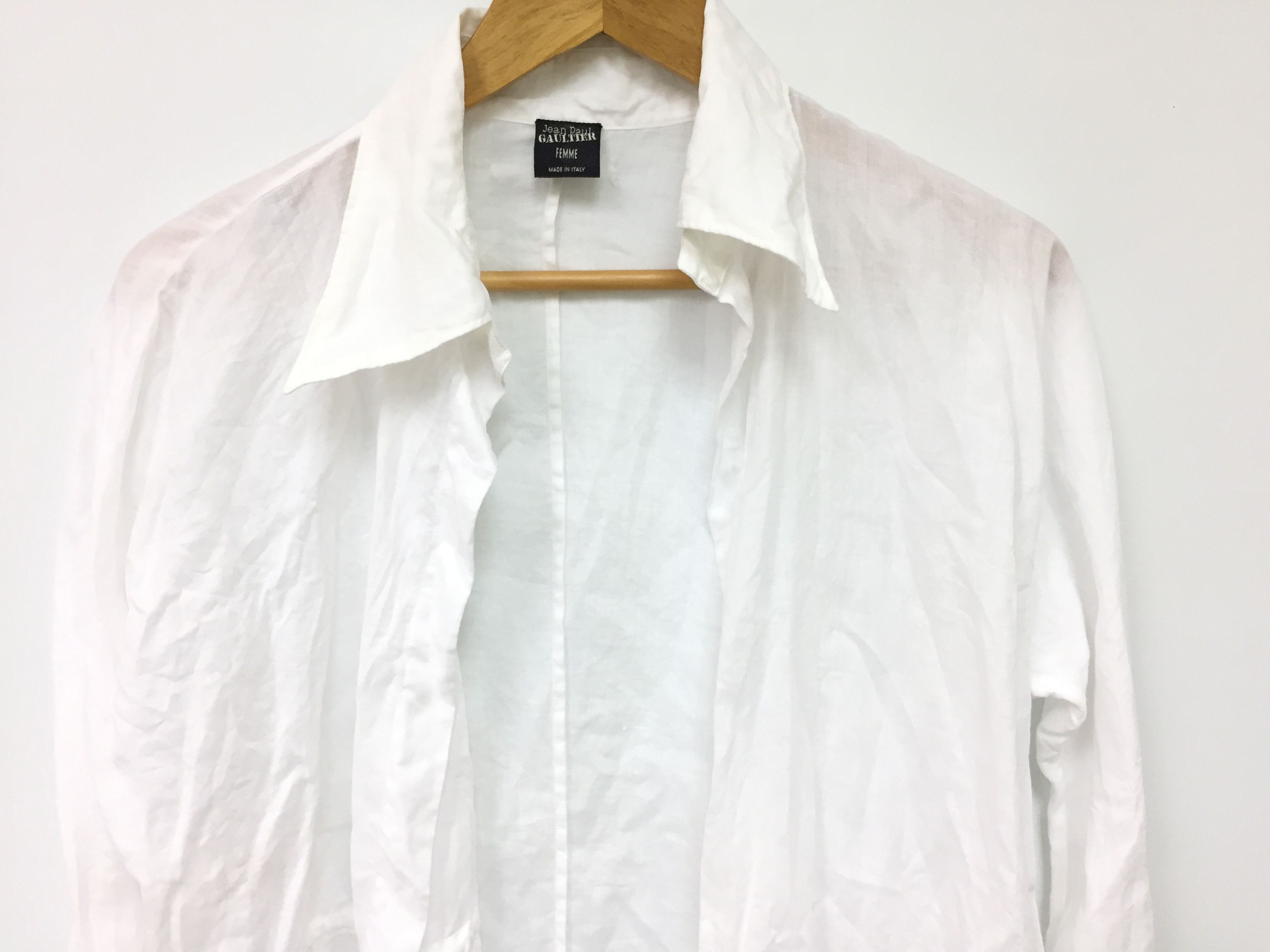 Jean Paul Gaultier 100% bamboo No Button Overshirt Size M / US 6-8 / IT 42-44 - 3 Thumbnail
