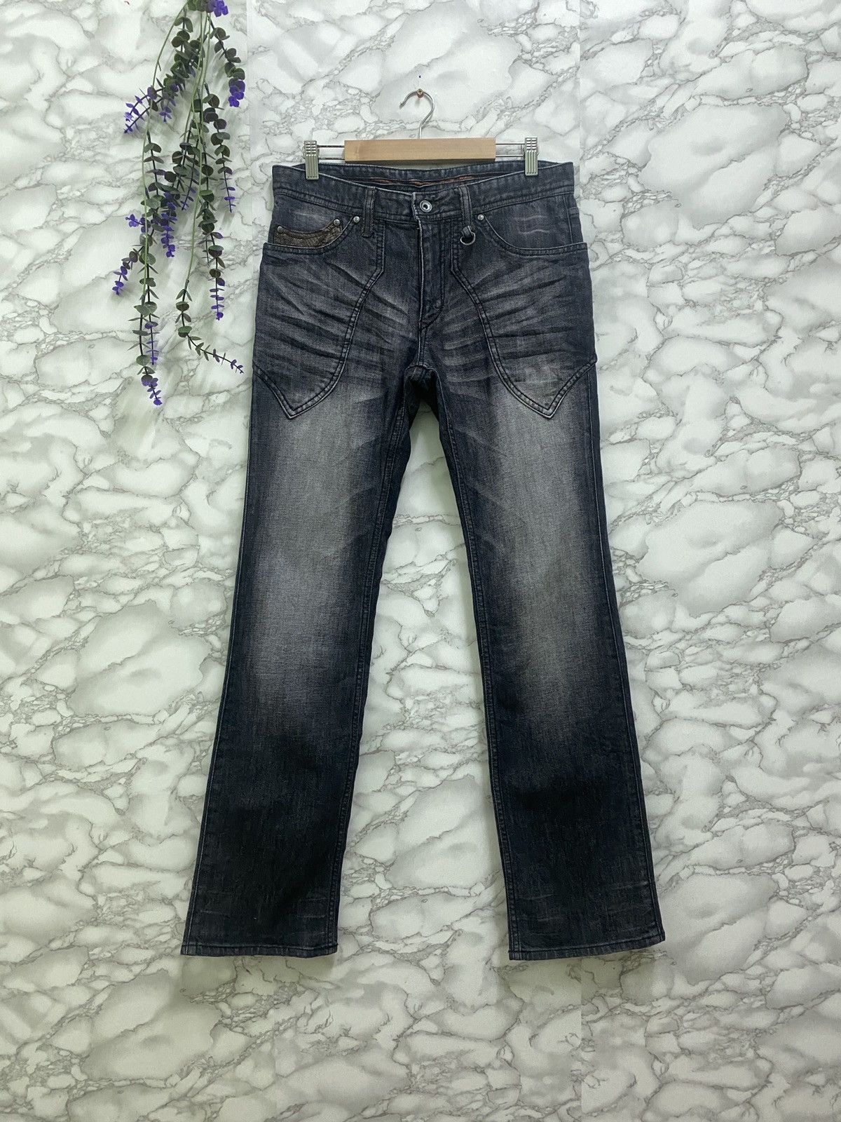 Nicole Club For Me Flared Boot Cut Snake Denim