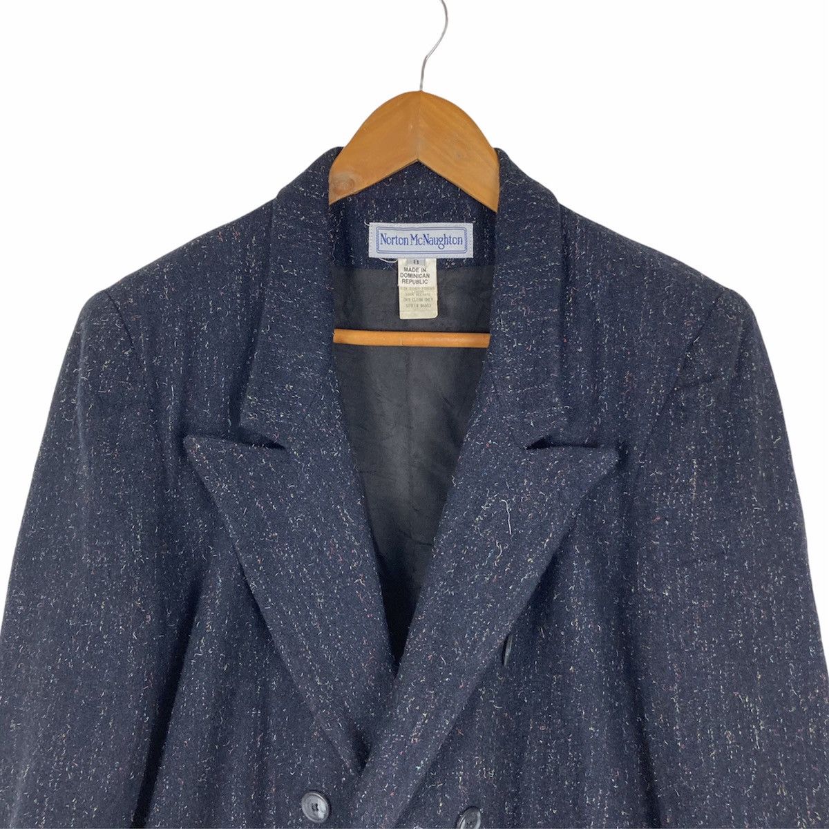 Norton Norton Wool Double Breast Blazer Size 44R - 3 Thumbnail