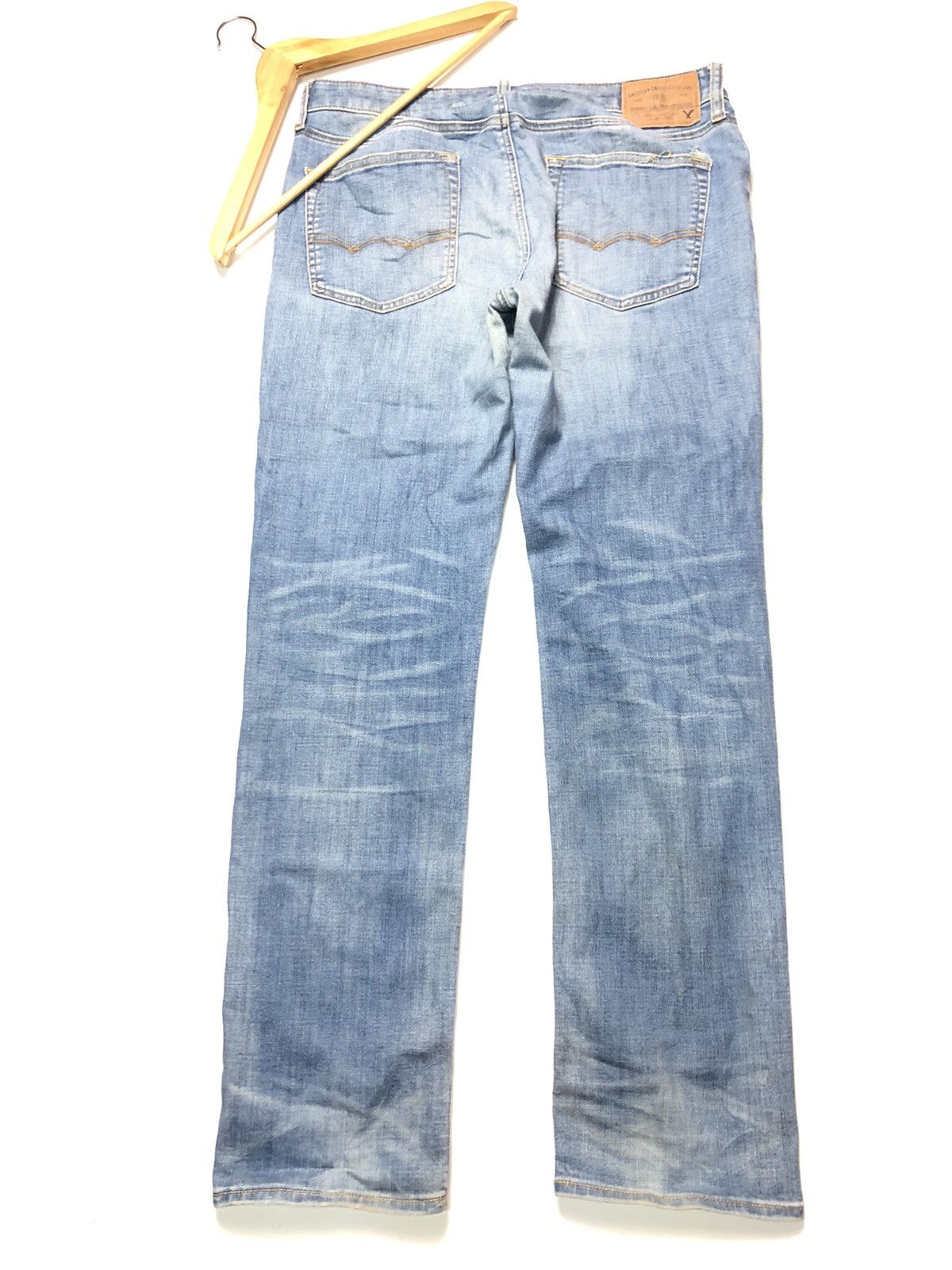American Eagle Outfitters × Vintage VINTAGE AMERICAN EAGLE BLUE WASH DISTRESSED DENIM Size US 33 - 9 Thumbnail