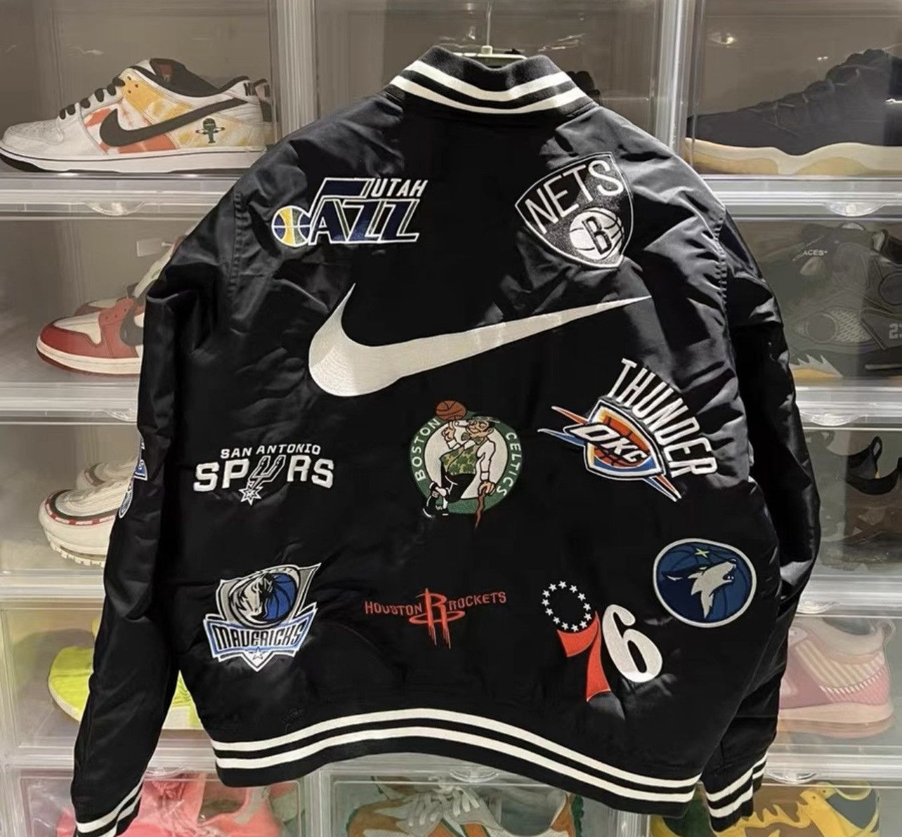 Supreme Supreme nba Jacket nike teams warm-up Jacket bomber Jacket | Grailed