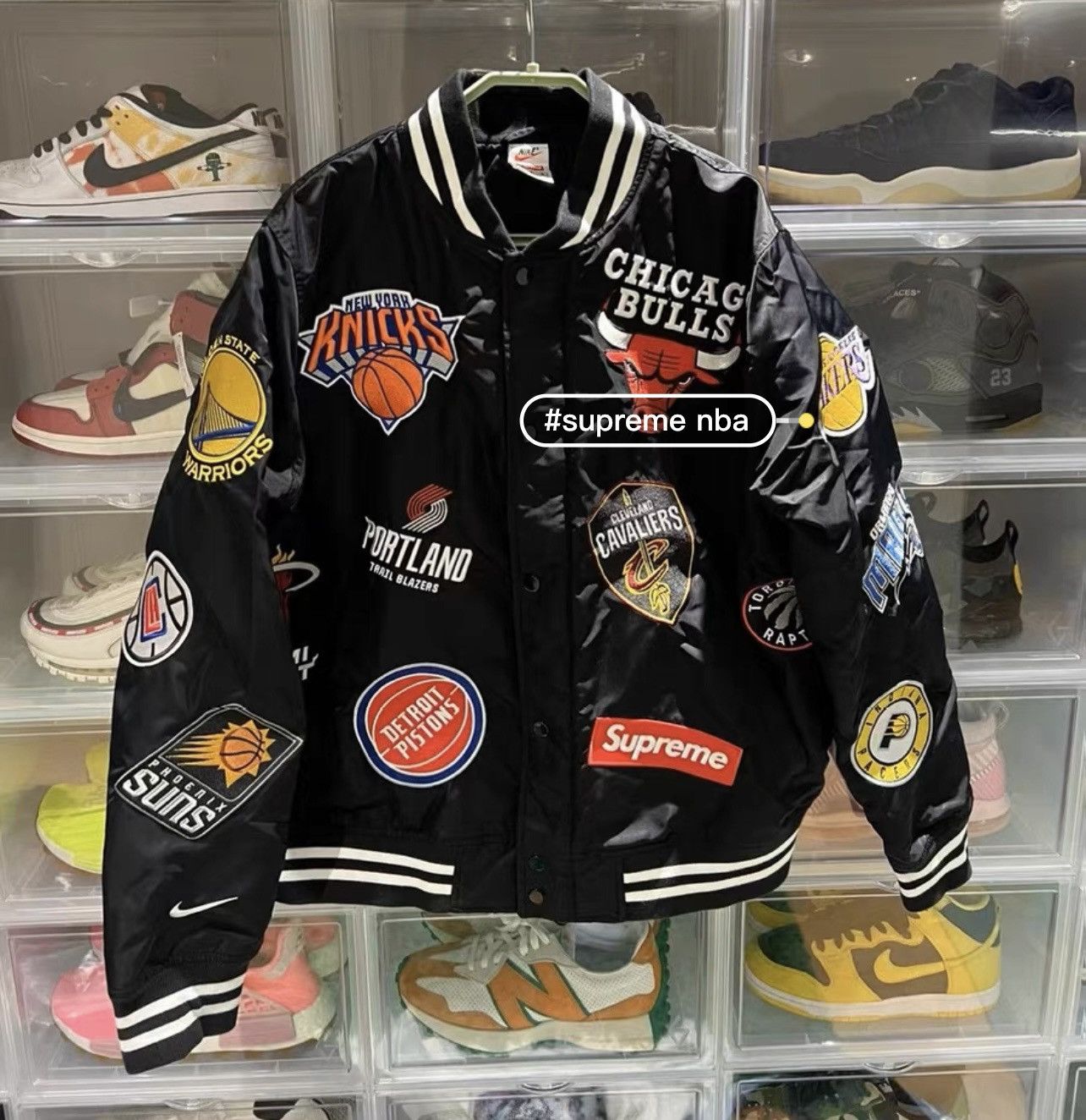 Supreme Supreme nba Jacket nike teams warm-up Jacket bomber Jacket 