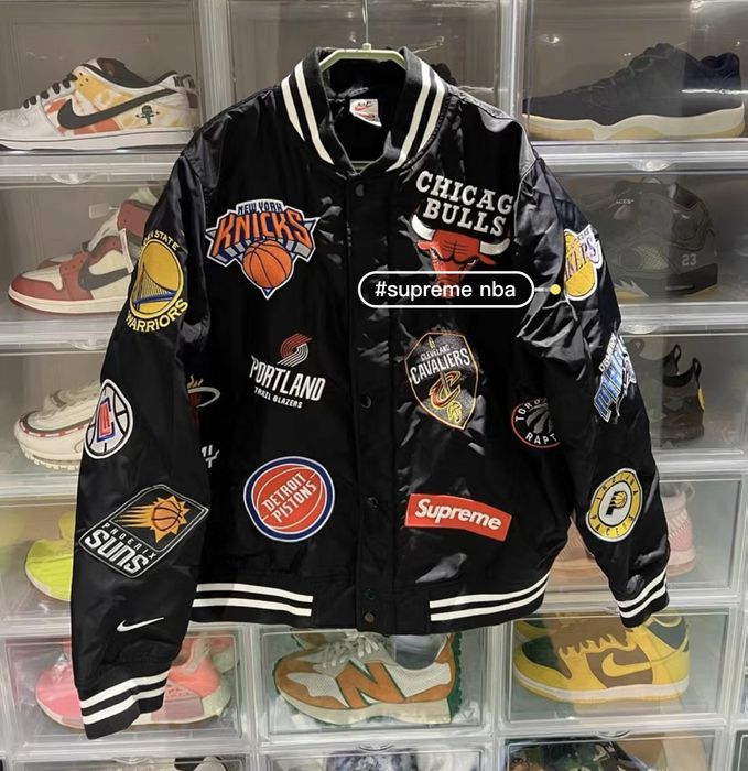 Supreme x 'x nba bomber clearance jacket