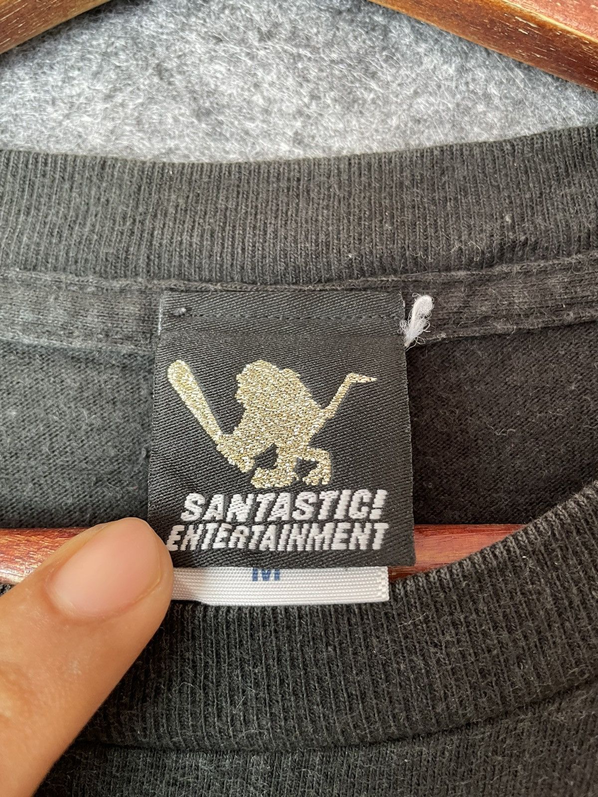 Japanese Brand SANTASTIC SARU BLACK TEE Size US M / EU 48-50 / 2 - 6 Thumbnail