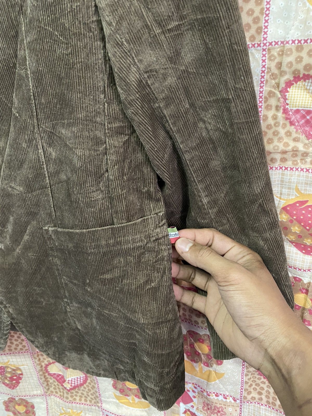 Japanese Brand × Orobianco × Velvet Blazer Jacket Orobianco Corduroy Chocolate Brown Size US M / EU 48-50 / 2 - 5 Thumbnail