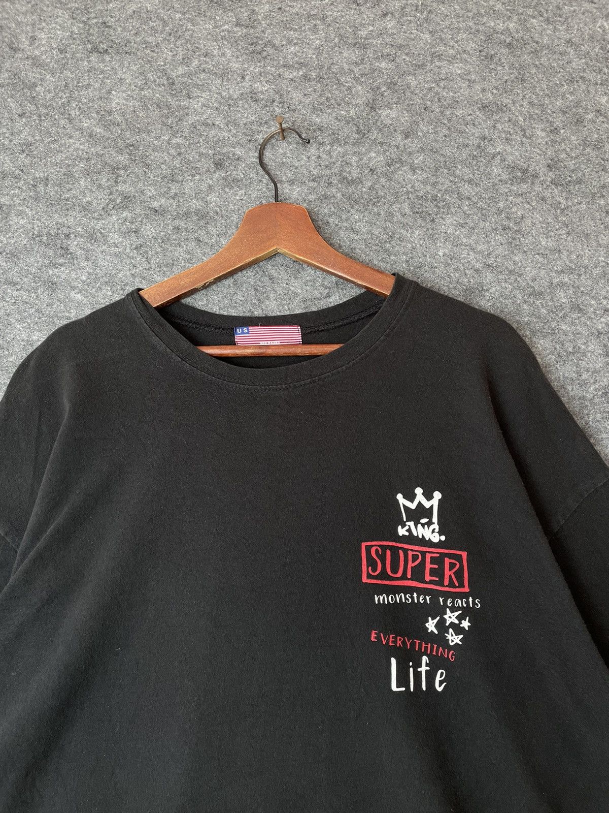 Japanese Brand STREETWEAR SUPER BLACK TEE Size US XL / EU 56 / 4 - 4 Thumbnail