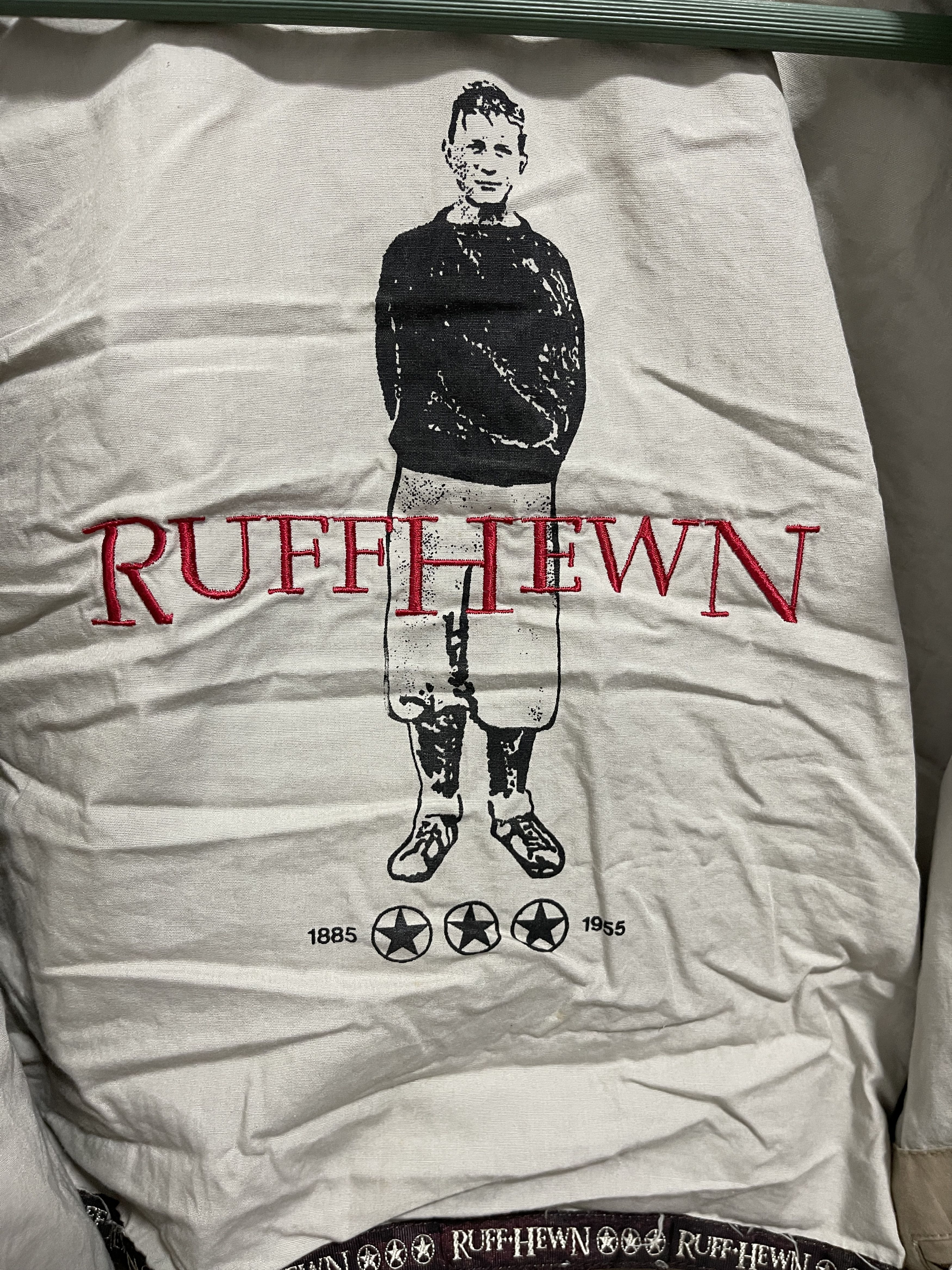 Japanese Brand × Vintage Vintage Ruff Hewn Zip Up Jacket With Leather Collar Jacket Size US S / EU 44-46 / 1 - 9 Thumbnail