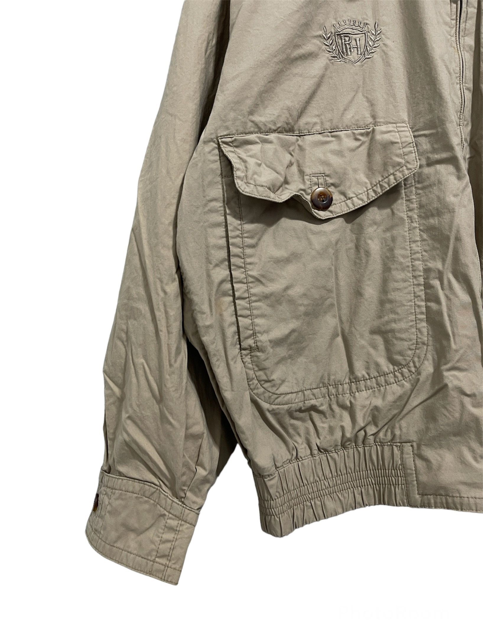 Japanese Brand × Vintage Vintage Ruff Hewn Zip Up Jacket With Leather Collar Jacket Size US S / EU 44-46 / 1 - 3 Thumbnail