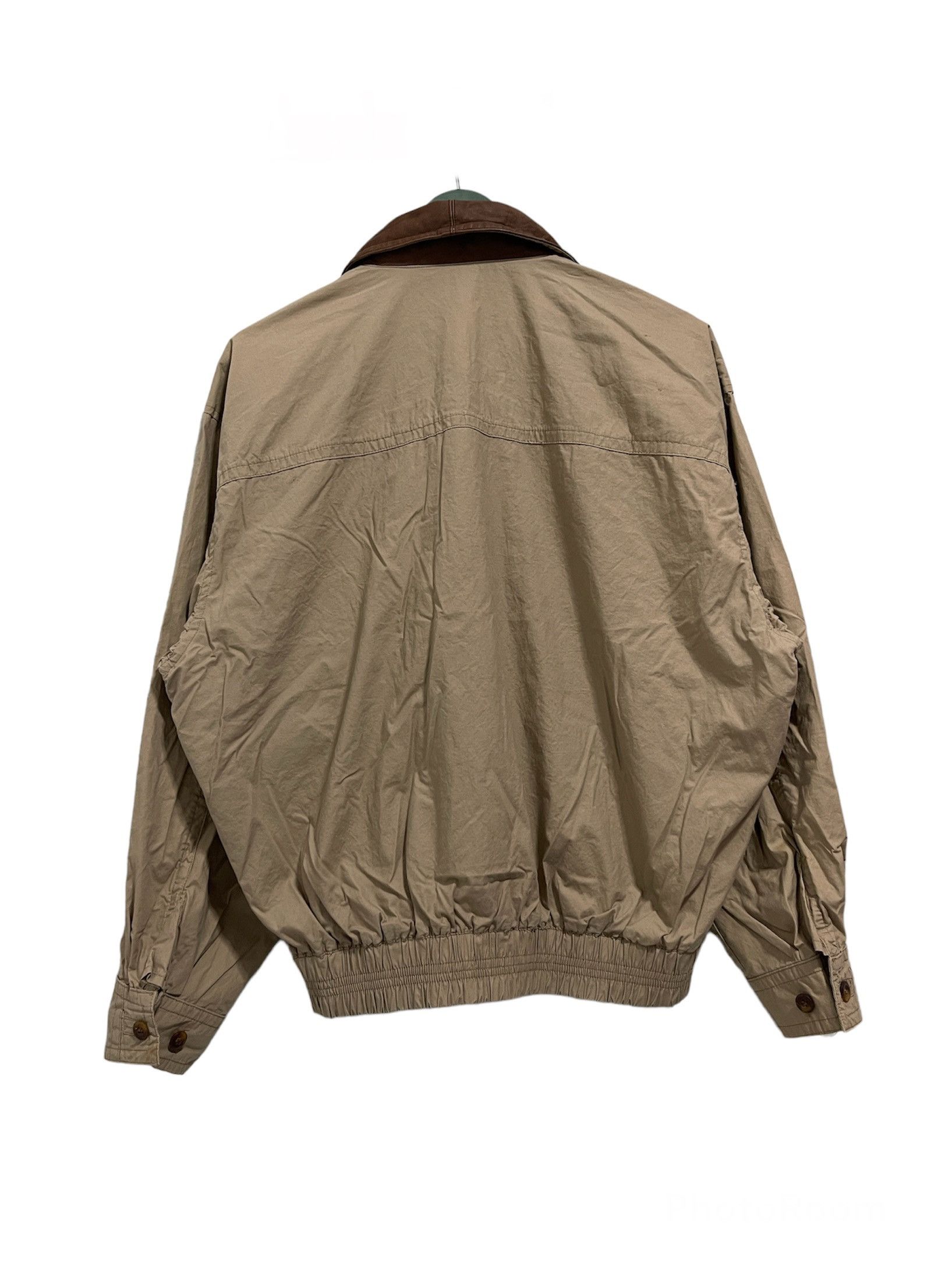 Japanese Brand × Vintage Vintage Ruff Hewn Zip Up Jacket With Leather Collar Jacket Size US S / EU 44-46 / 1 - 5 Thumbnail