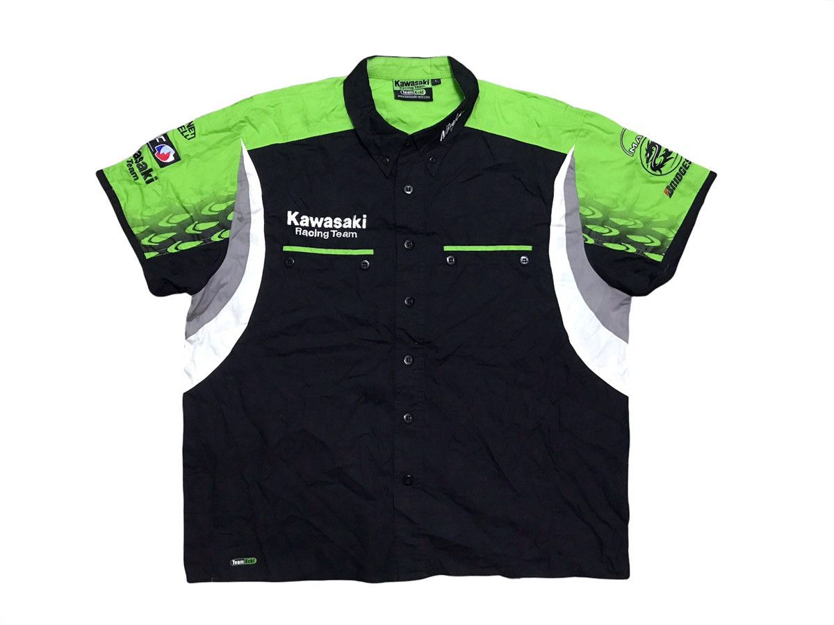 Japanese Brand Kawasaki racing team shirt Size US L / EU 52-54 / 3 - 3 Thumbnail