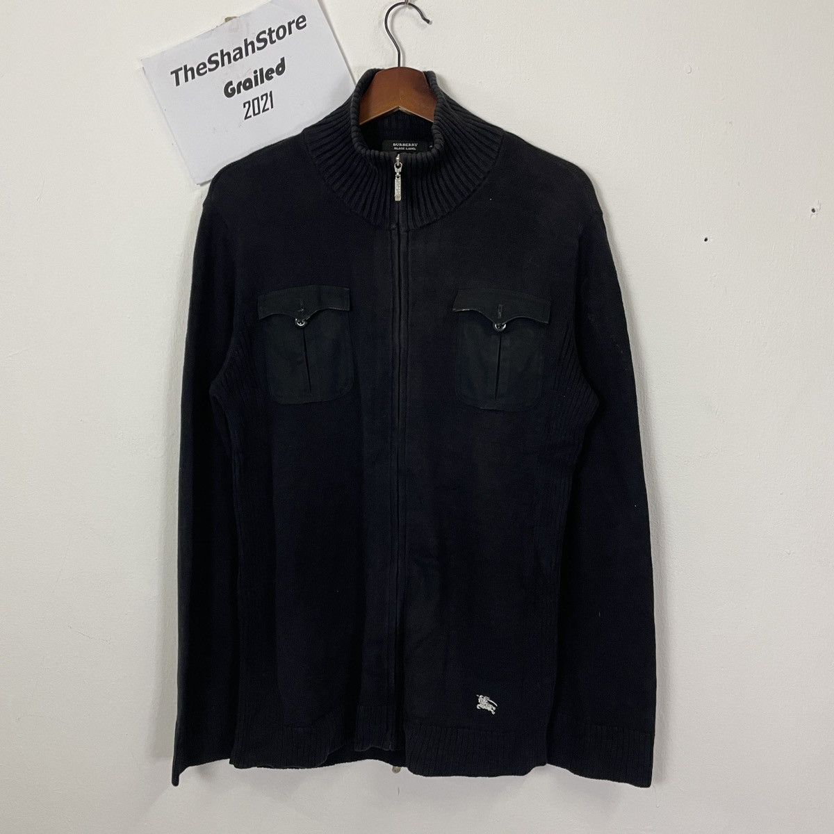 Vintage Burberry Embroidery Small Logo Sweater