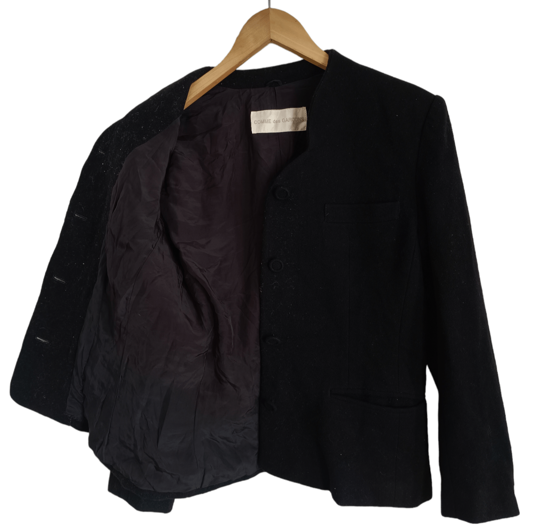 Comme des Garcons × Japanese Brand Comme Des Garcons Wool Jacket Coat Size US M / EU 48-50 / 2 - 6 Thumbnail