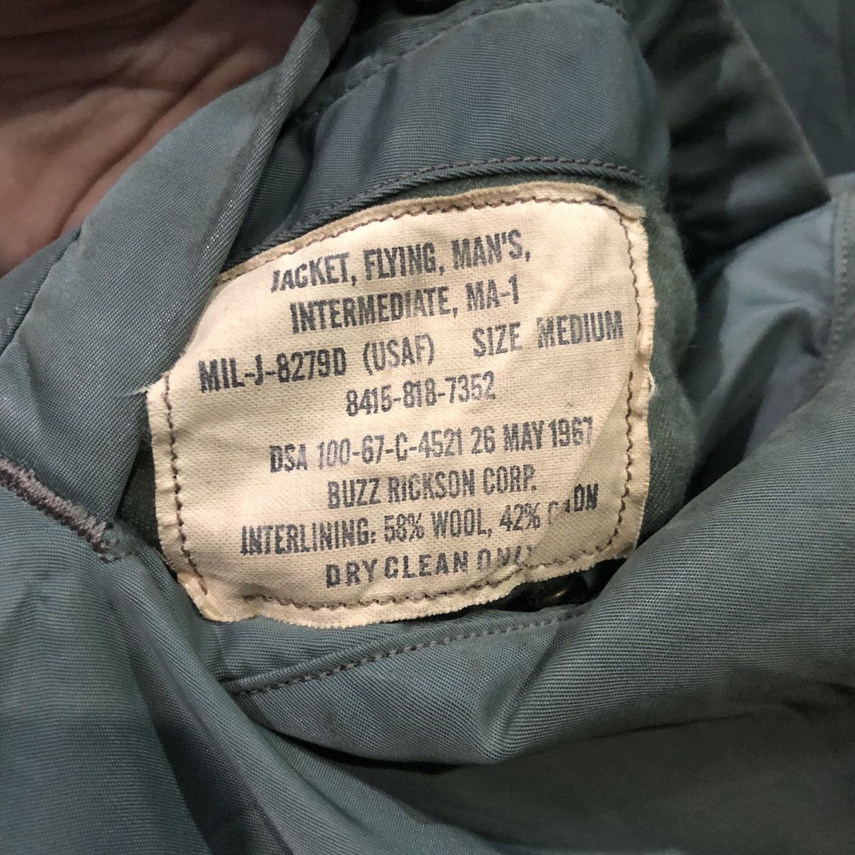 Buzz Rickson's × Toyo Enterprises Vintage Buzz Ricksons MA1 Bomber Jacket Size US M / EU 48-50 / 2 - 6 Thumbnail