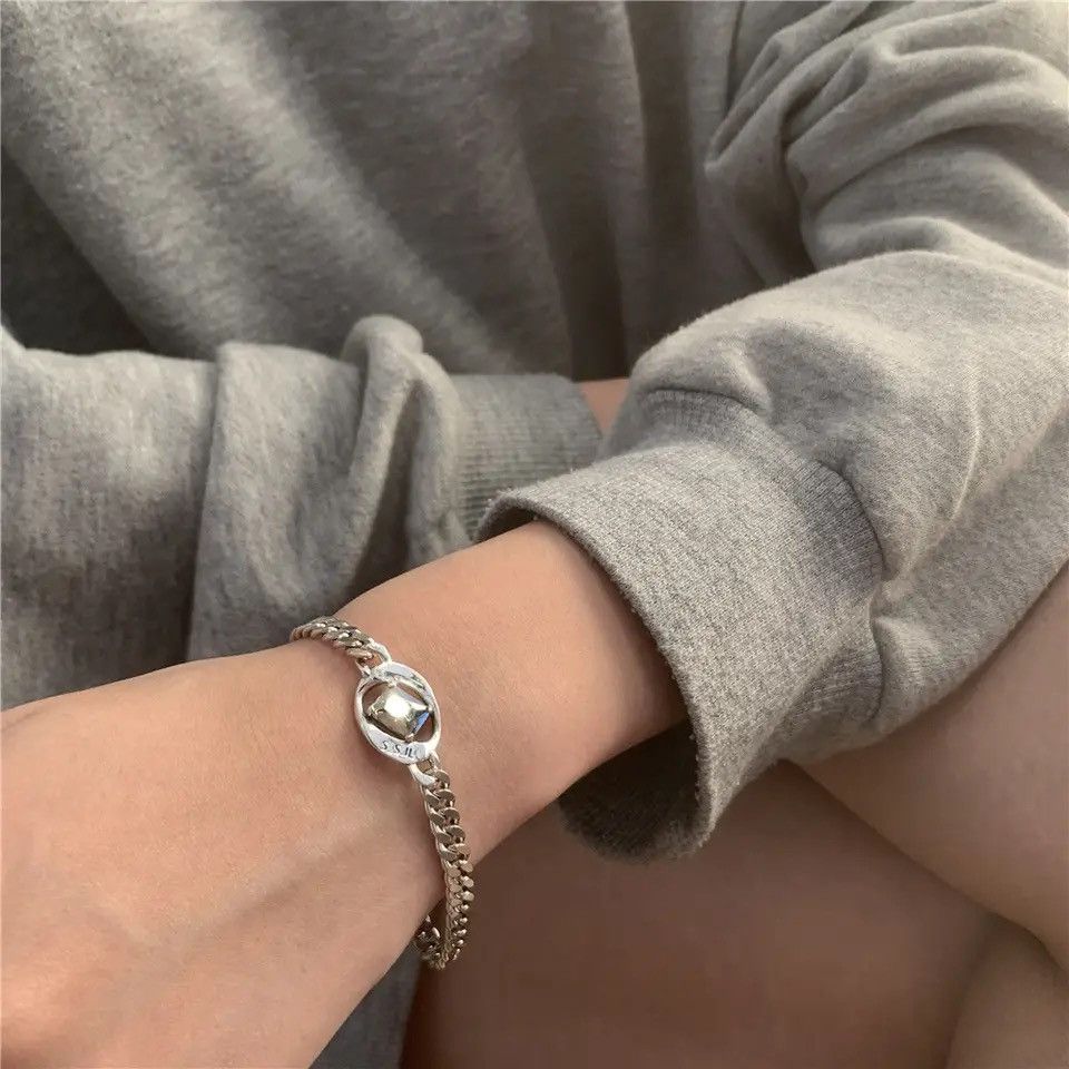 Jewelry Geometric Zircon Bangle Bracelets Size ONE SIZE - 4 Thumbnail
