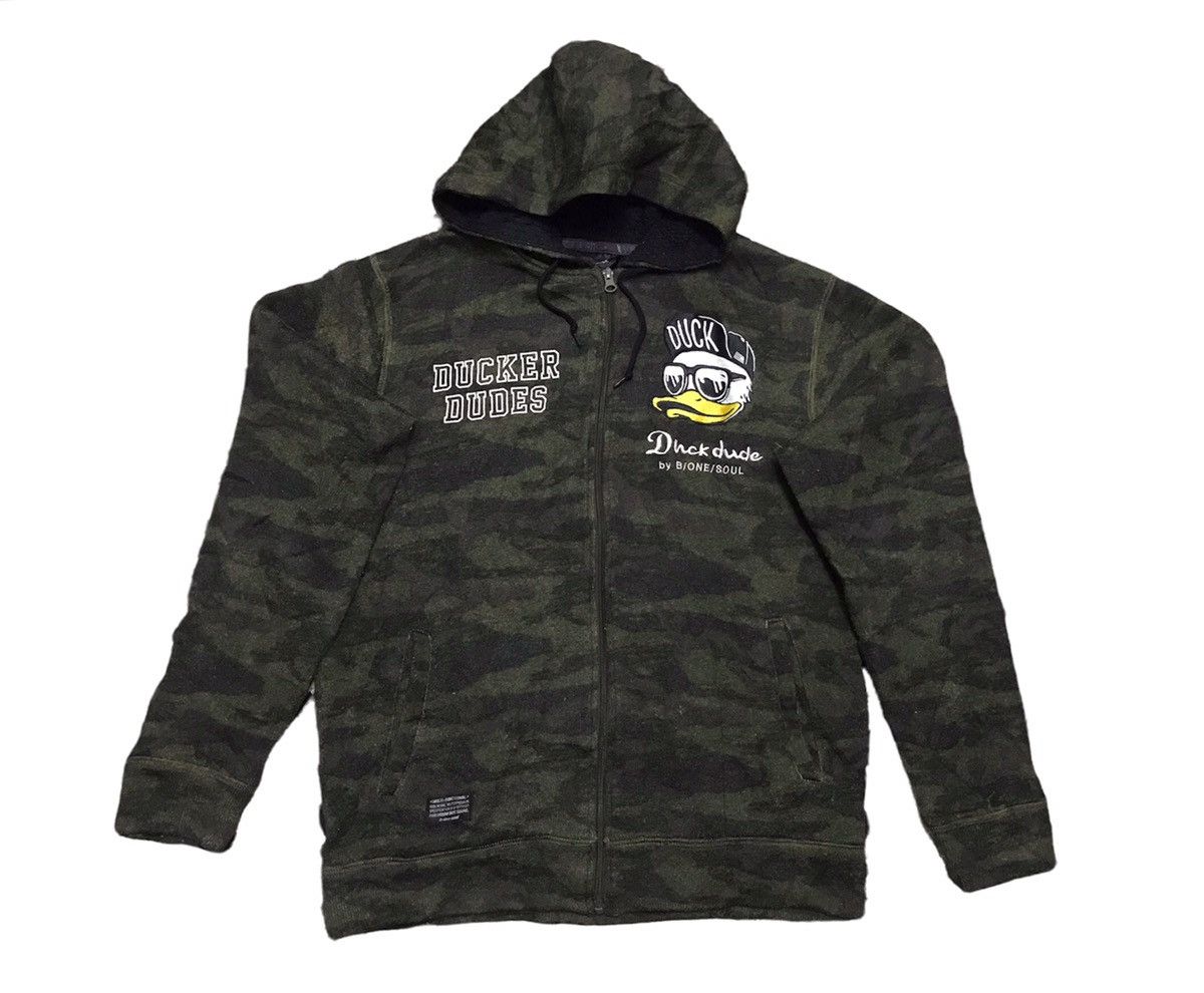 Vintage Duck dude camo zipper Hoodie Size US XL / EU 56 / 4 - 1 Thumbnail
