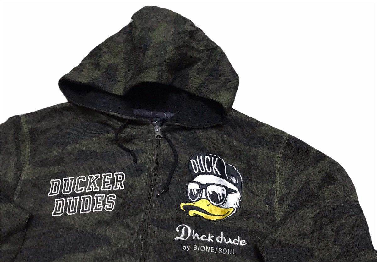 Vintage Duck dude camo zipper Hoodie Size US XL / EU 56 / 4 - 2 Thumbnail