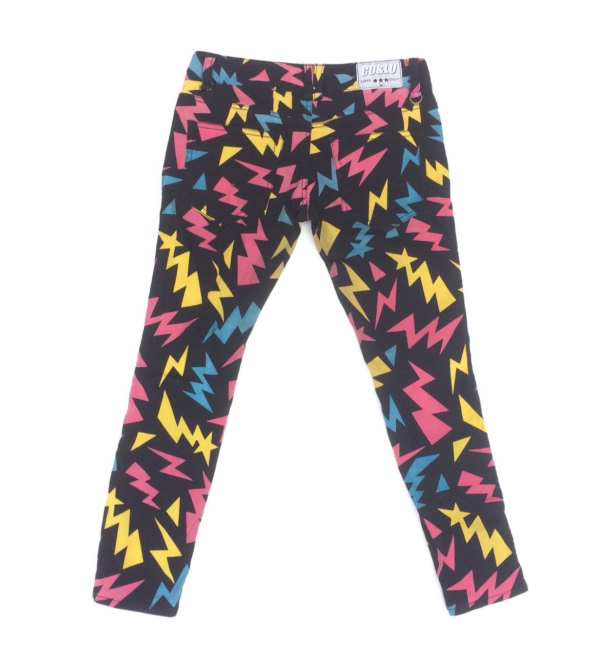 Japanese Brand punk Supercolor Monogram Thunder cropped women skinny Size 30" / US 8 / IT 44 - 5 Thumbnail