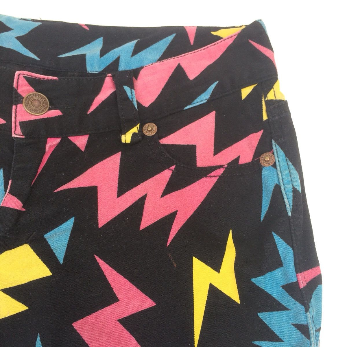 Japanese Brand punk Supercolor Monogram Thunder cropped women skinny Size 30" / US 8 / IT 44 - 3 Thumbnail