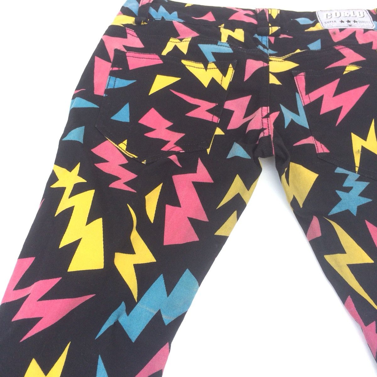 Japanese Brand punk Supercolor Monogram Thunder cropped women skinny Size 30" / US 8 / IT 44 - 6 Thumbnail