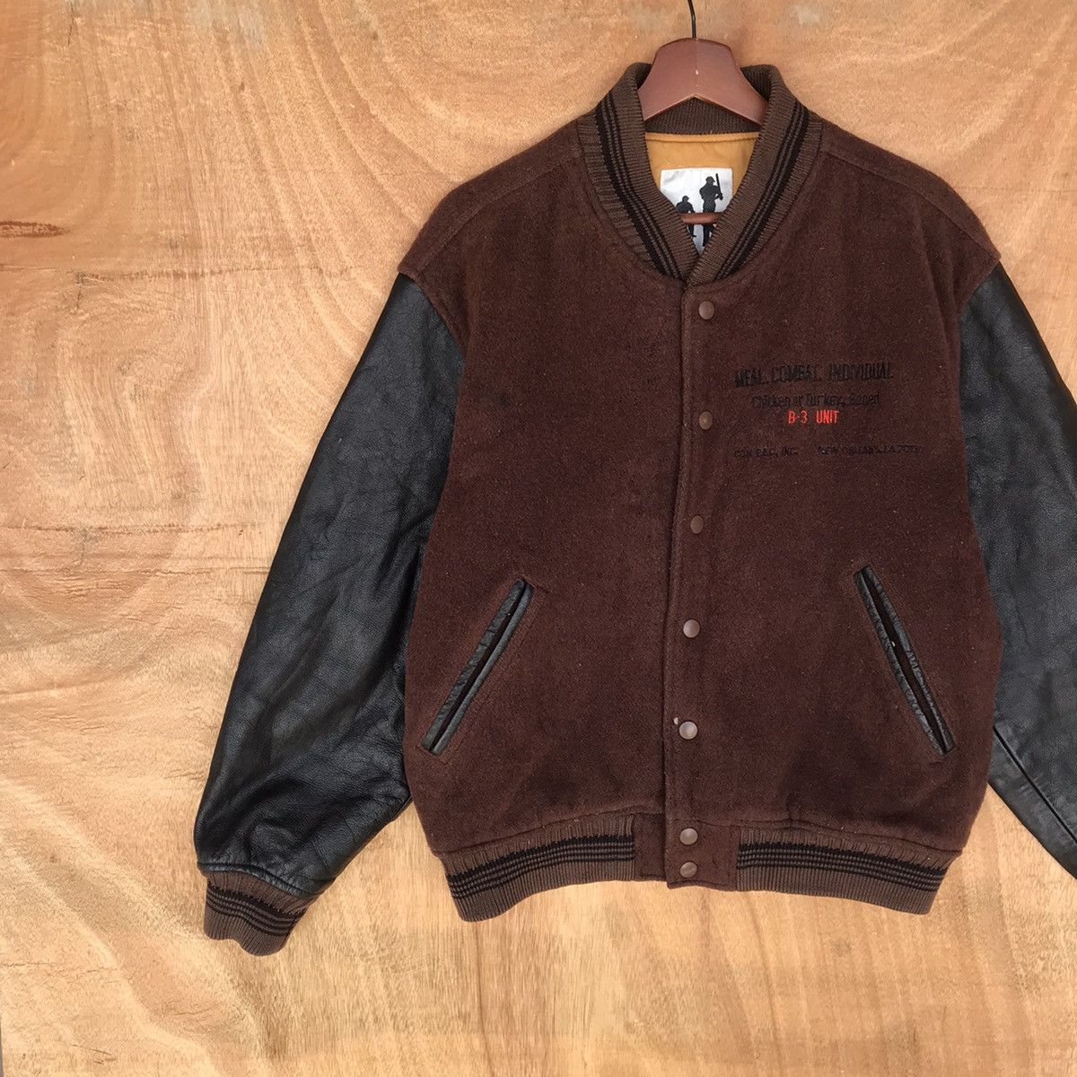 Vintage Trashed Varsity B-3 Meal Combat scovill buttom leather Size US M / EU 48-50 / 2 - 3 Thumbnail
