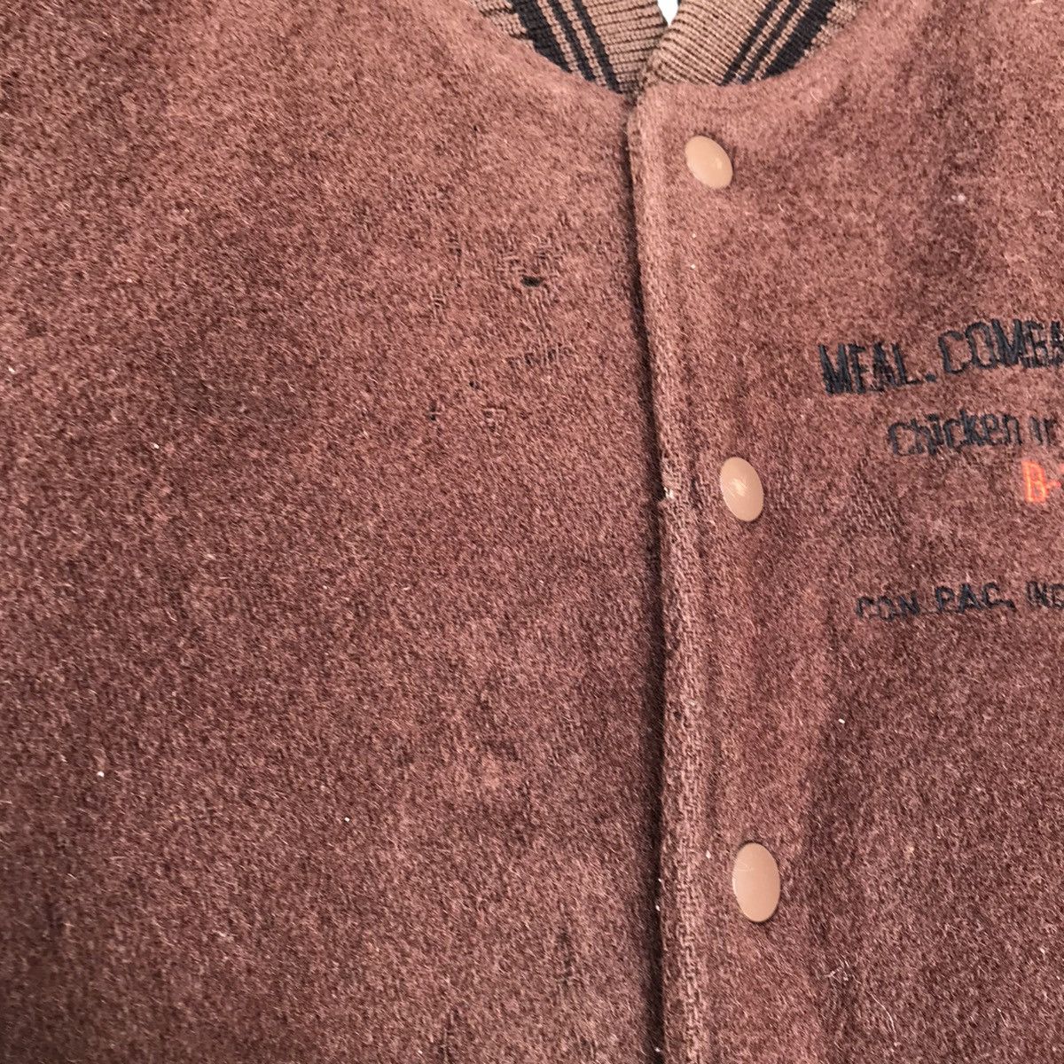 Vintage Trashed Varsity B-3 Meal Combat scovill buttom leather Size US M / EU 48-50 / 2 - 6 Thumbnail