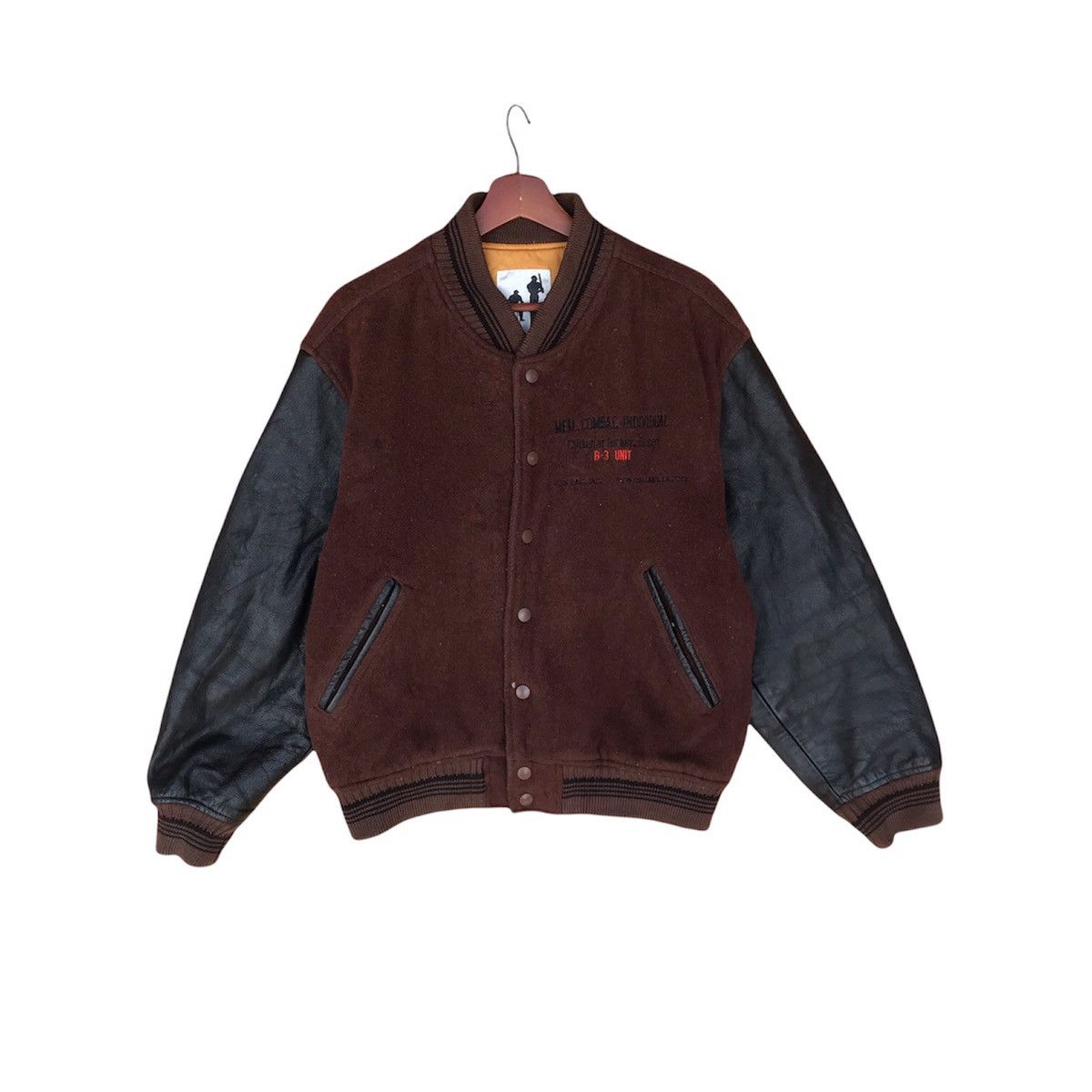 Vintage Trashed Varsity B-3 Meal Combat scovill buttom leather Size US M / EU 48-50 / 2 - 2 Thumbnail
