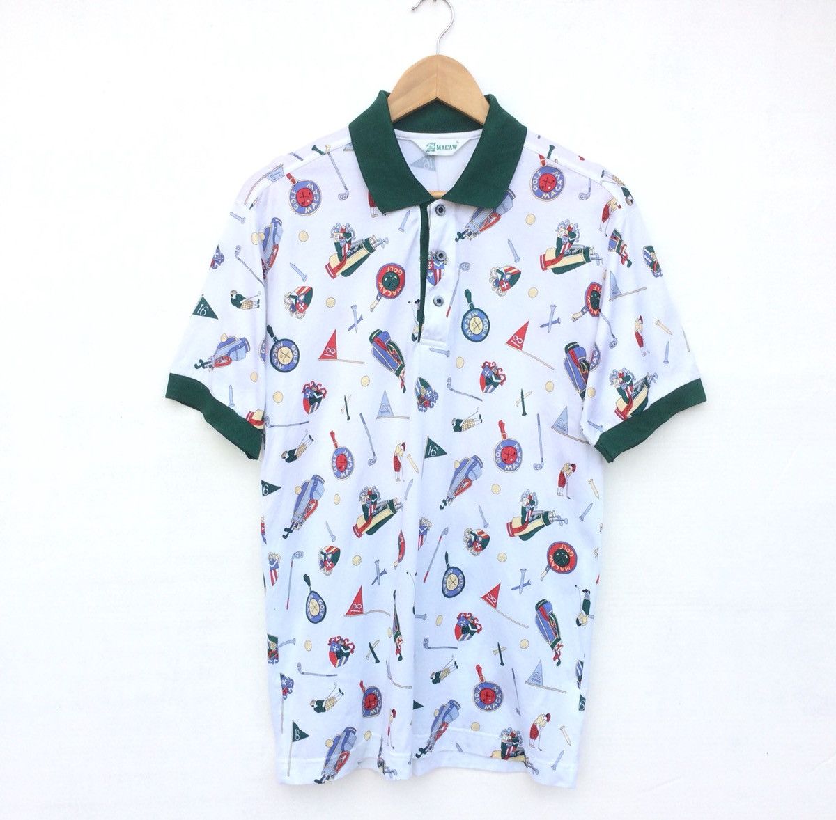 Japanese Brand × Vintage Vintage 90s Polo Shirt full image Size US M / EU 48-50 / 2 - 1 Thumbnail