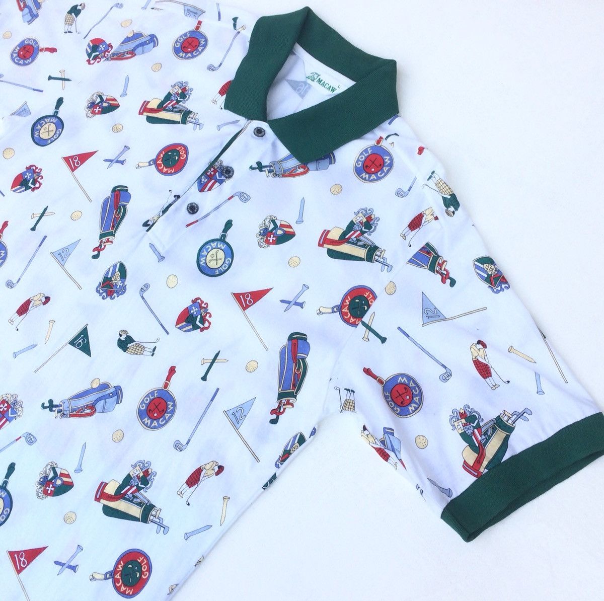 Japanese Brand × Vintage Vintage 90s Polo Shirt full image Size US M / EU 48-50 / 2 - 9 Thumbnail
