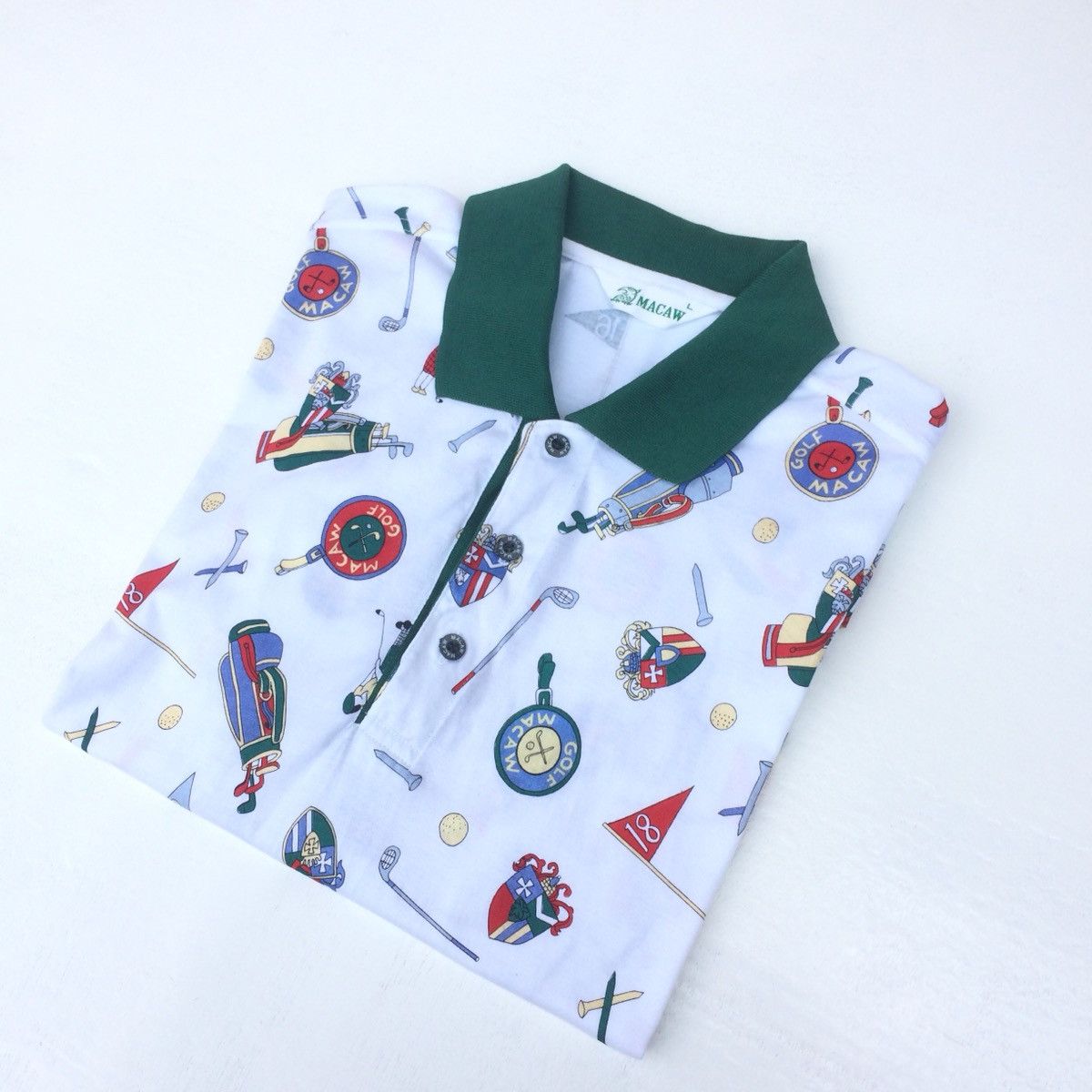 Japanese Brand × Vintage Vintage 90s Polo Shirt full image Size US M / EU 48-50 / 2 - 2 Thumbnail