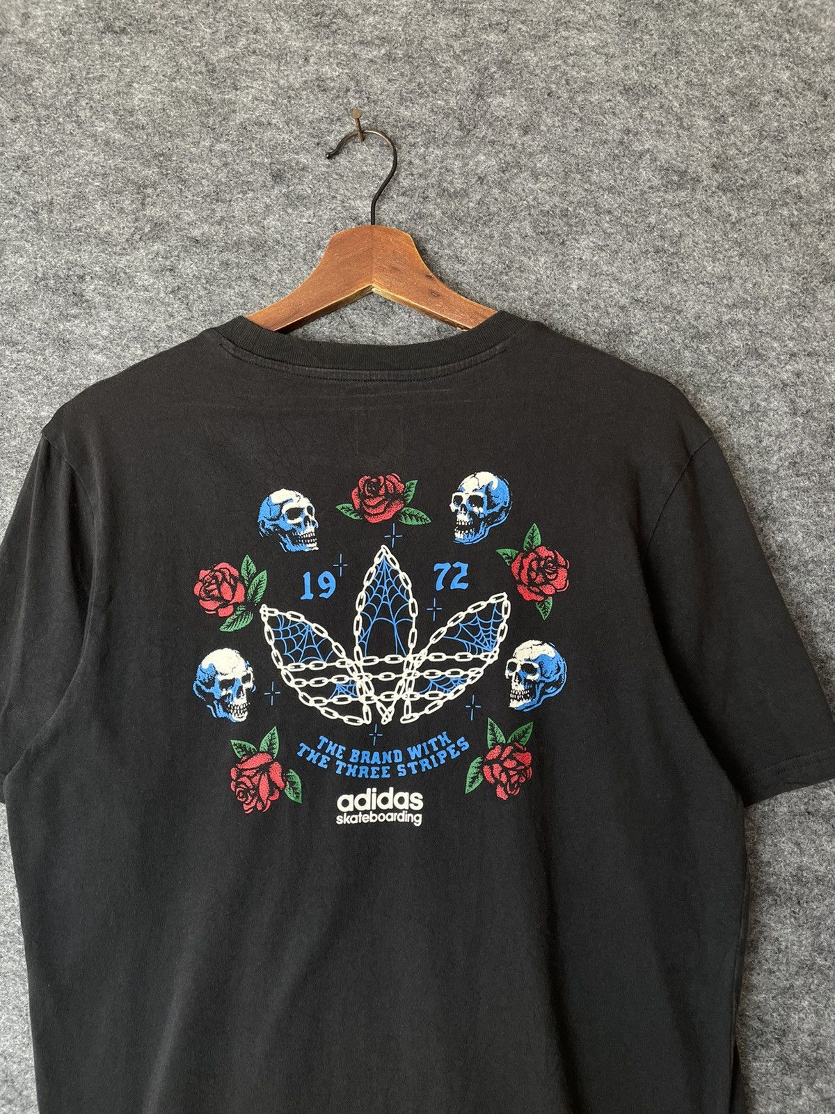 Adidas ADIDAS SKATEBOARD BLACK TEE Size US M / EU 48-50 / 2 - 2 Thumbnail