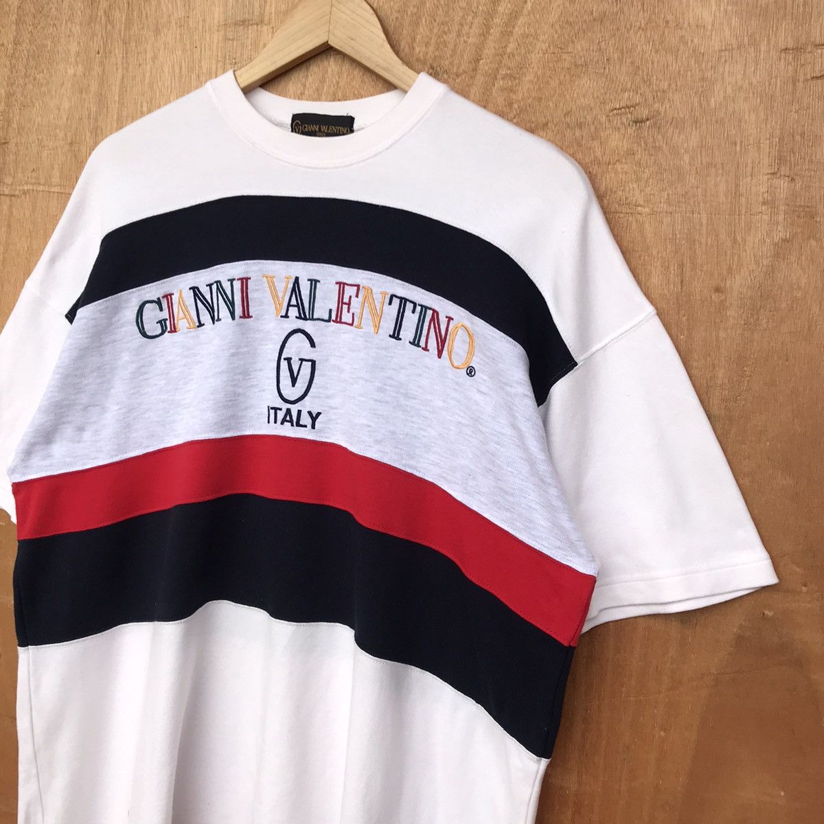 Designer × Gianni Valentino Rare Valentino Multicolor big spell out embroidered Size US XL / EU 56 / 4 - 3 Thumbnail