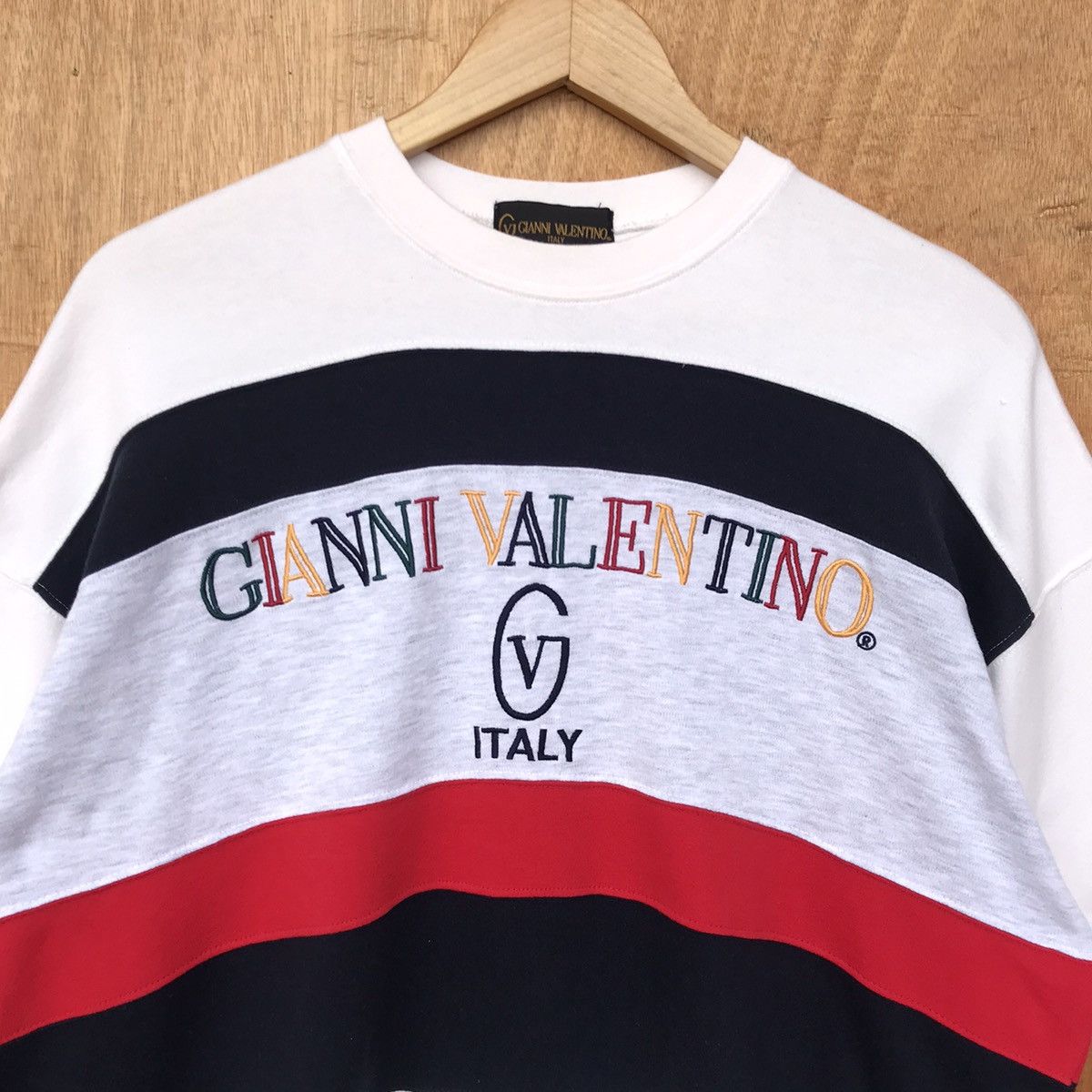 Designer × Gianni Valentino Rare Valentino Multicolor big spell out embroidered Size US XL / EU 56 / 4 - 4 Thumbnail