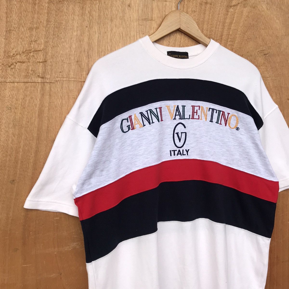 Designer × Gianni Valentino Rare Valentino Multicolor big spell out embroidered Size US XL / EU 56 / 4 - 2 Thumbnail