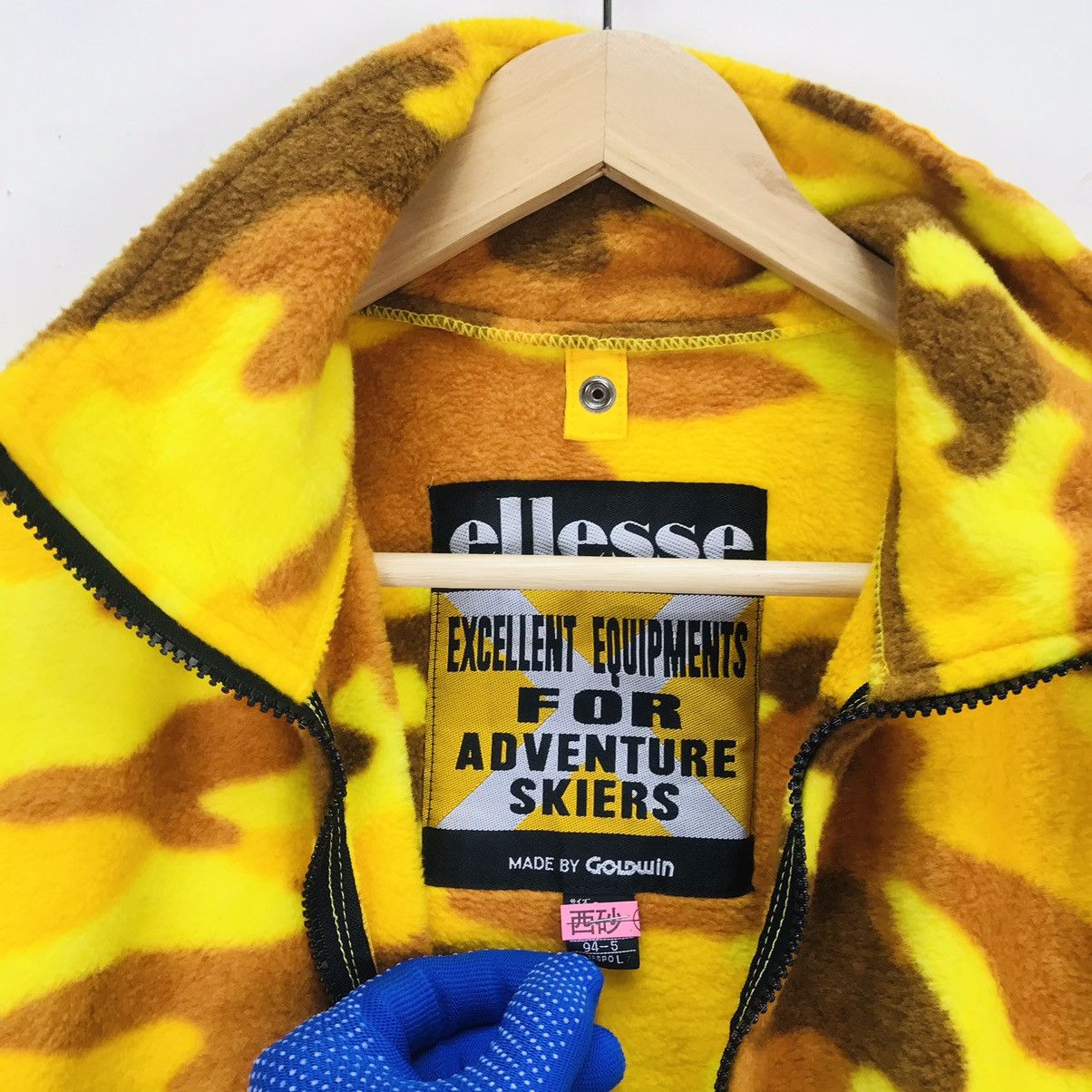Ellesse Rare Ellesse Camo Fleece adventure skiers made in japan Size US L / EU 52-54 / 3 - 8 Thumbnail