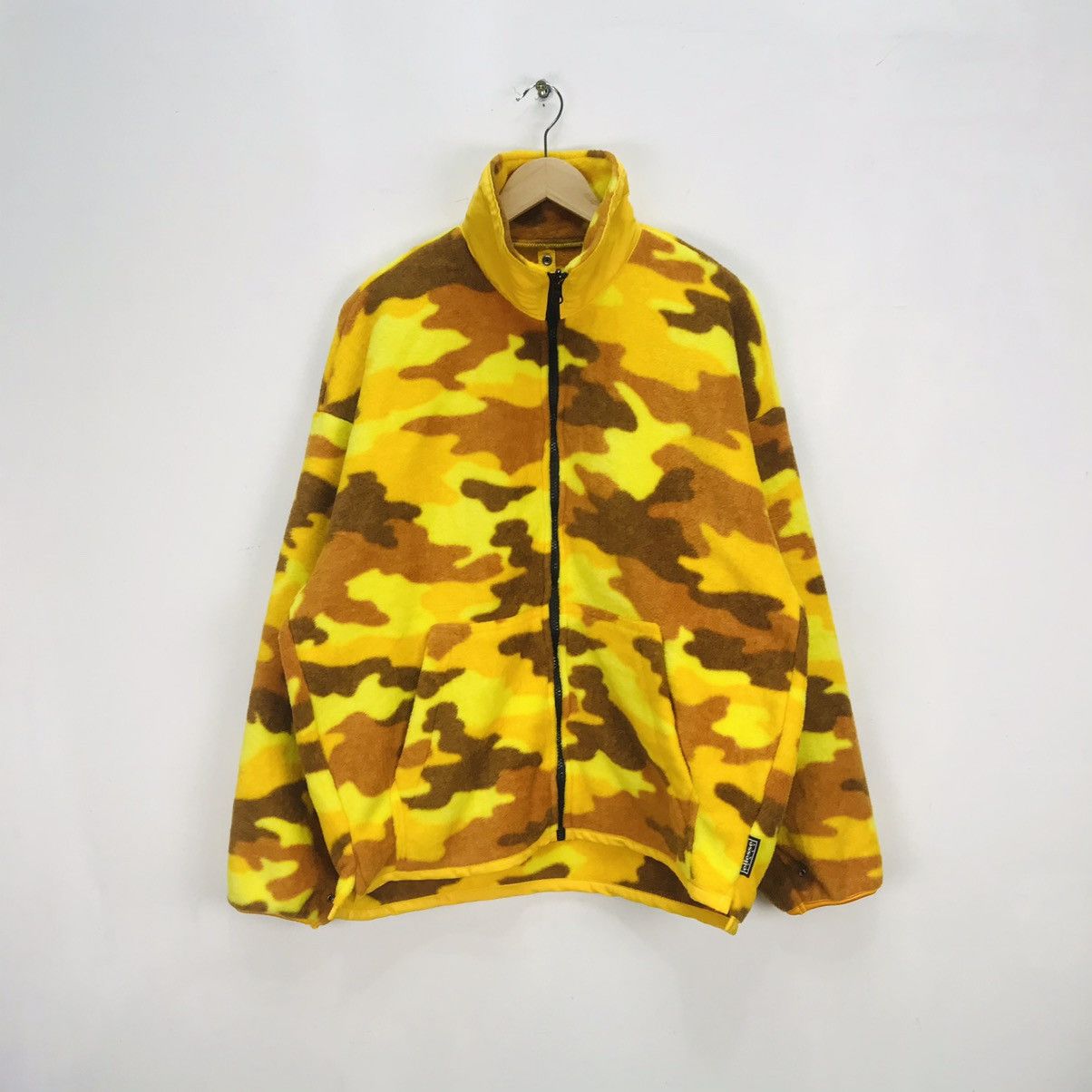 Rare Ellesse Camo Fleece adventure skiers made in japan