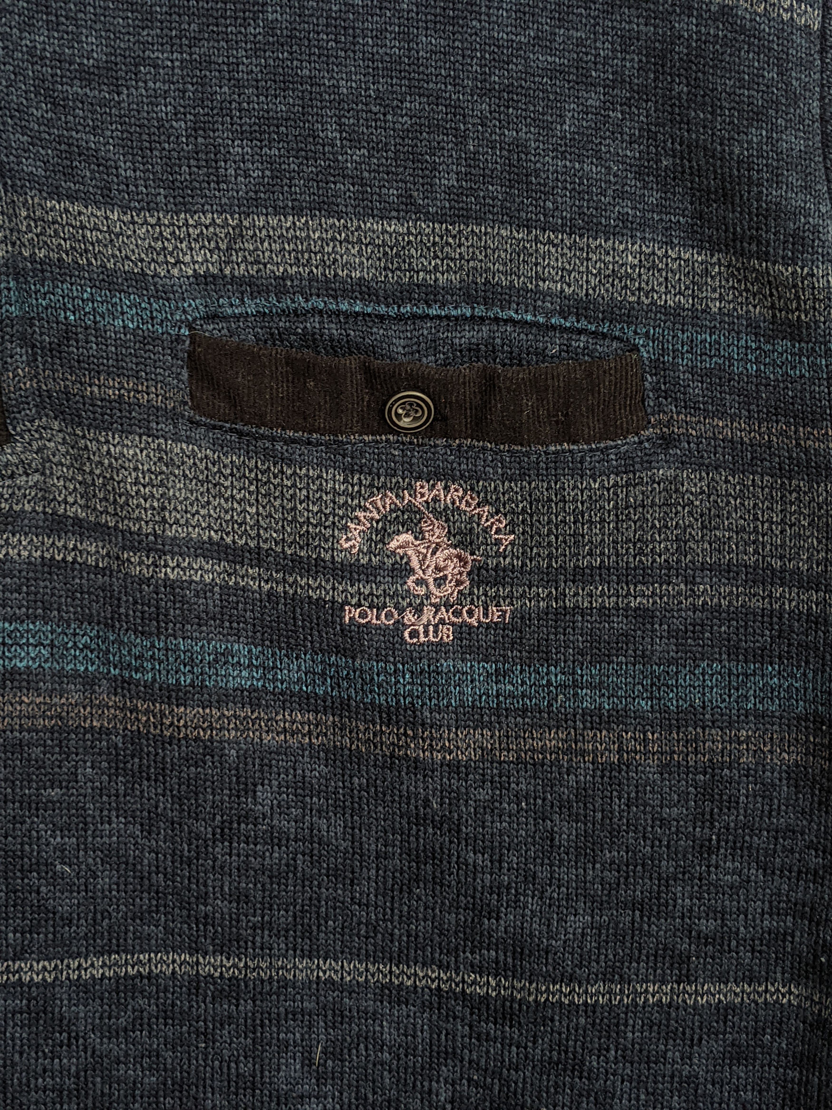 U.S. Polo Assn. × Vintage Vintage Santa Barbara Polo & Racquet Club Half Zip Sweater Size US L / EU 52-54 / 3 - 3 Thumbnail