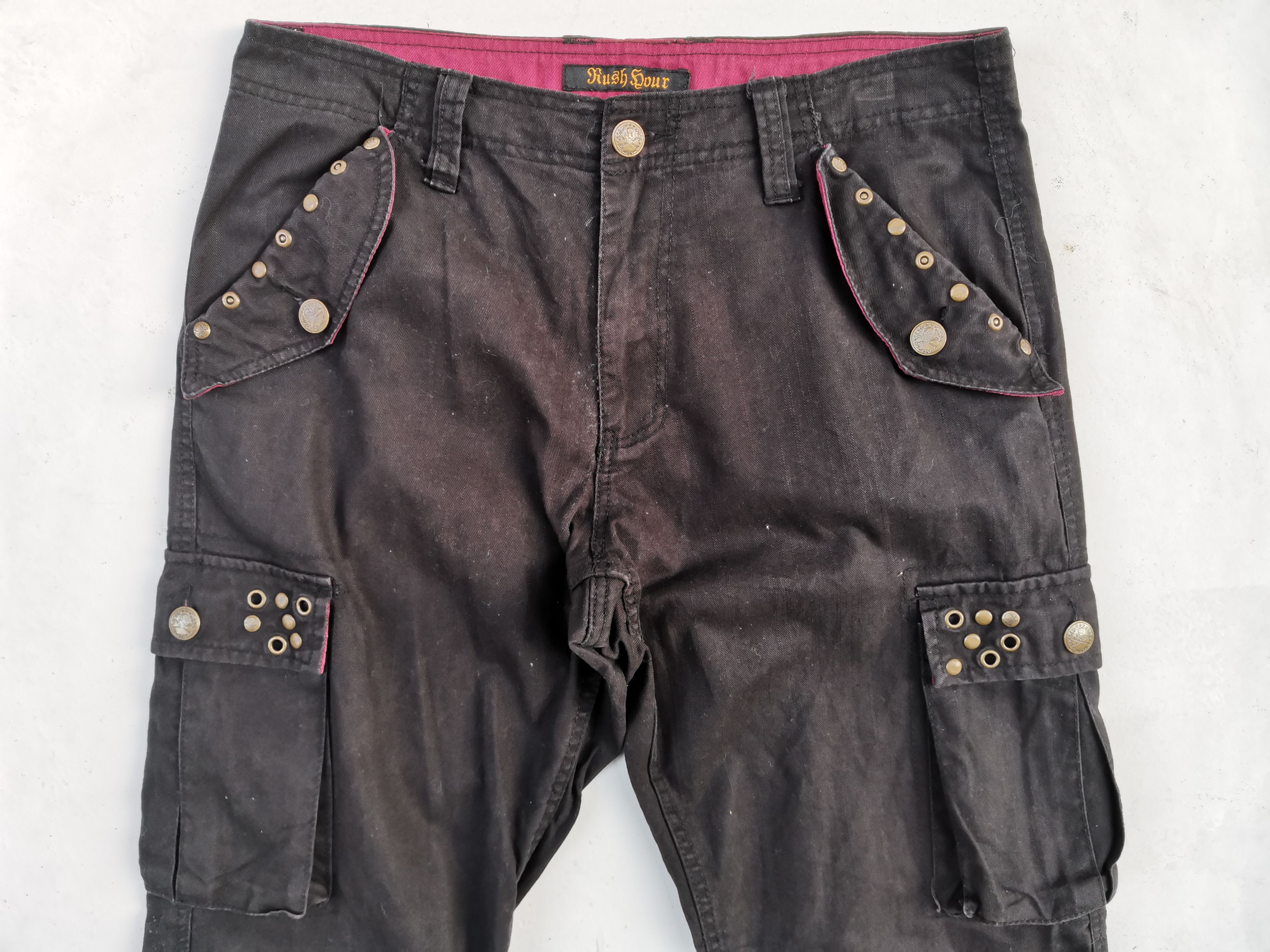 Japanese Brand Rare Rush Hour Tactical Cargo Multipocket Pants Size US 32 / EU 48 - 14 Thumbnail