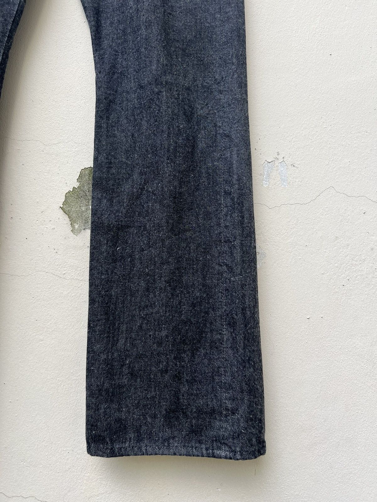 Vintage SASTRA Japan Black Denim Flared Jeans Size US 32 / EU 48 - 12 Thumbnail
